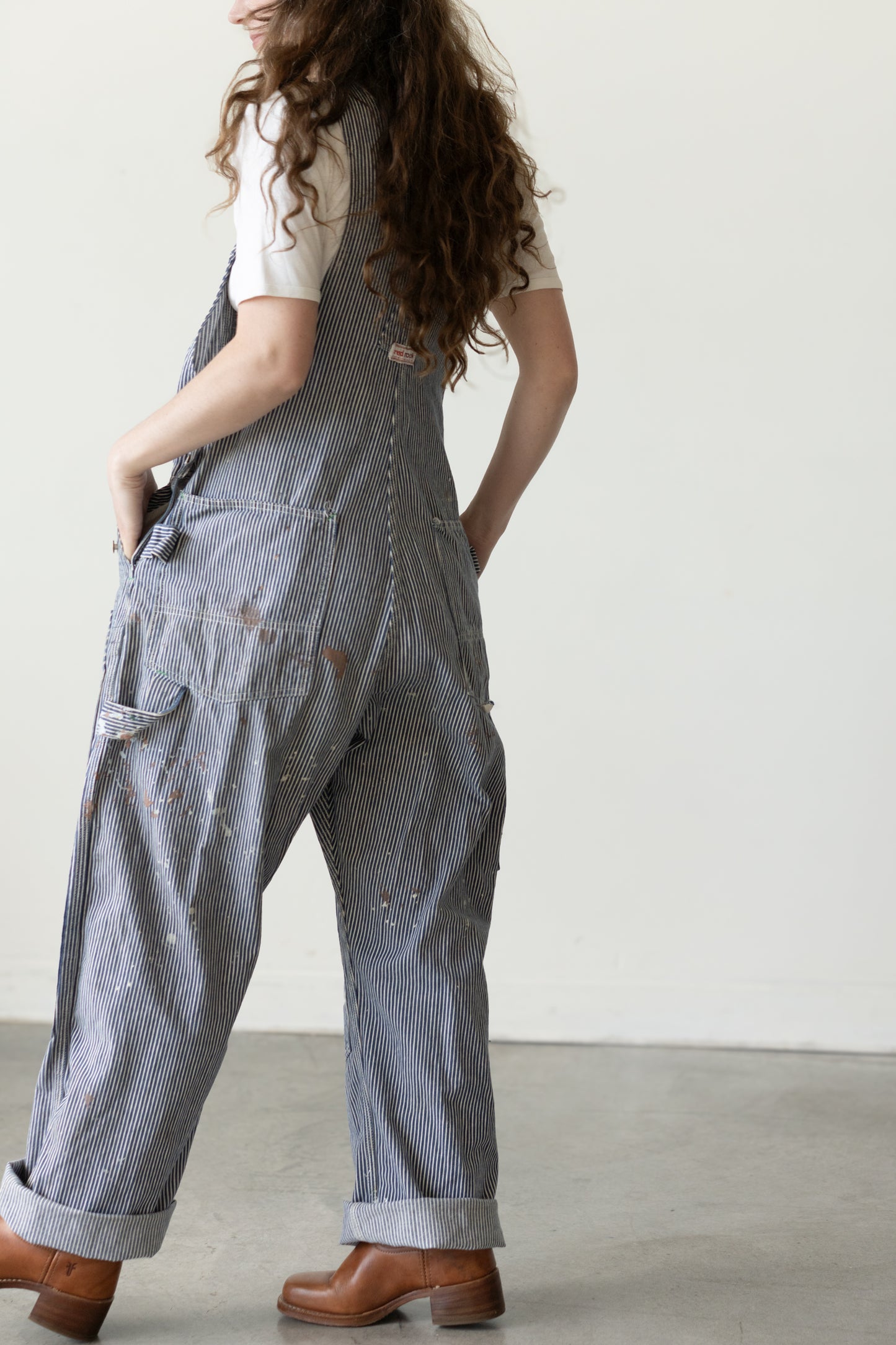 Red Rock Hickory Stripe Painter Overalls