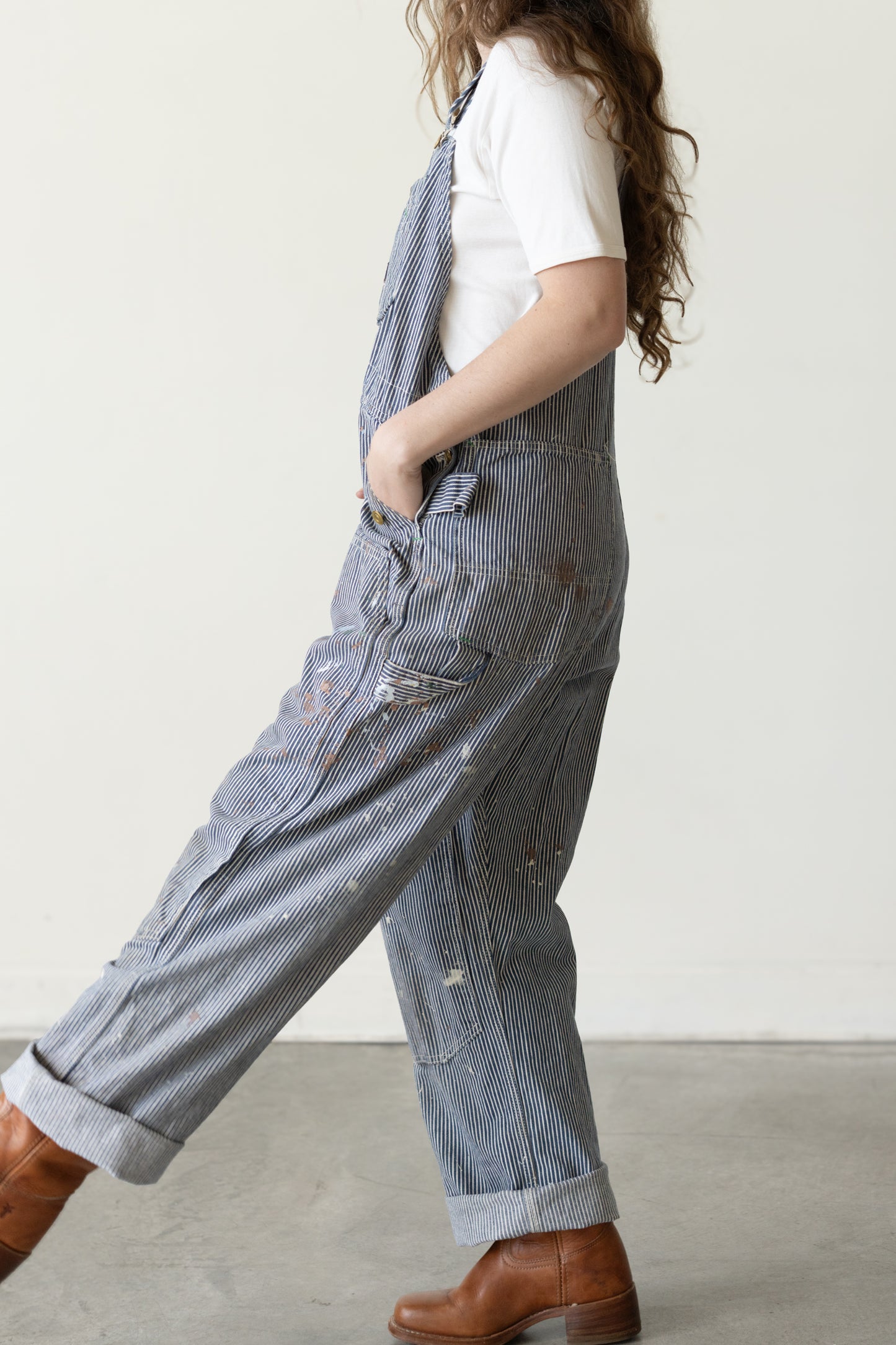 Red Rock Hickory Stripe Painter Overalls
