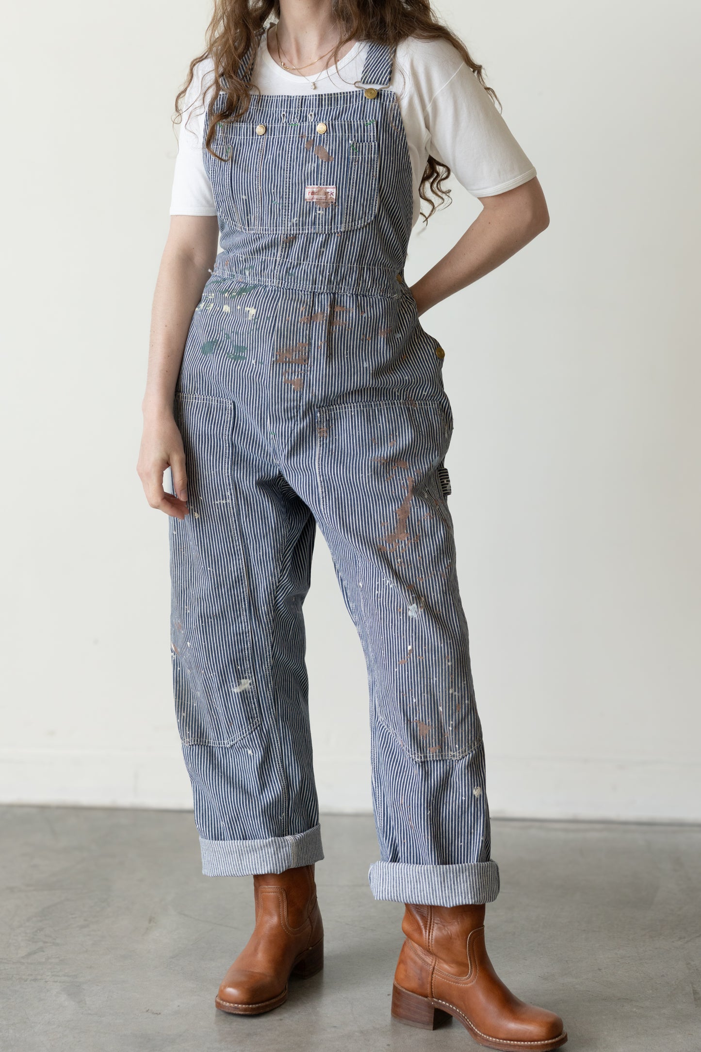Red Rock Hickory Stripe Painter Overalls