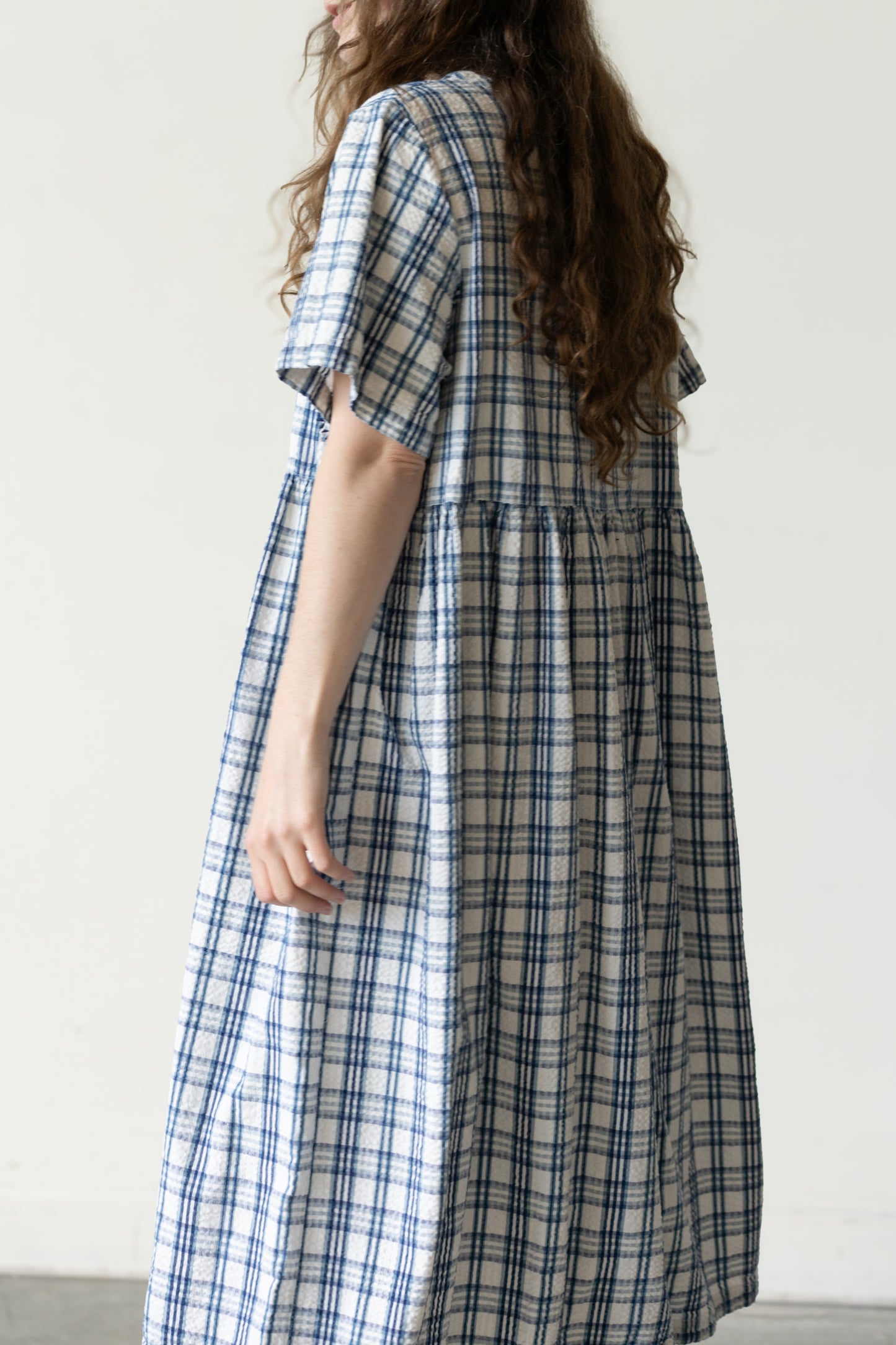 Plaid Cotton Prairie Dress