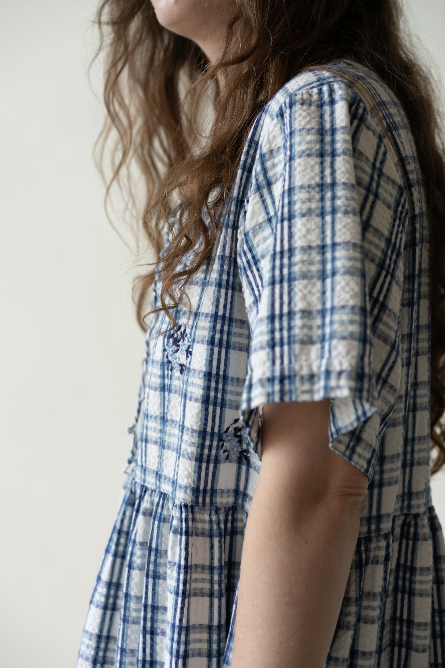 Plaid Cotton Prairie Dress
