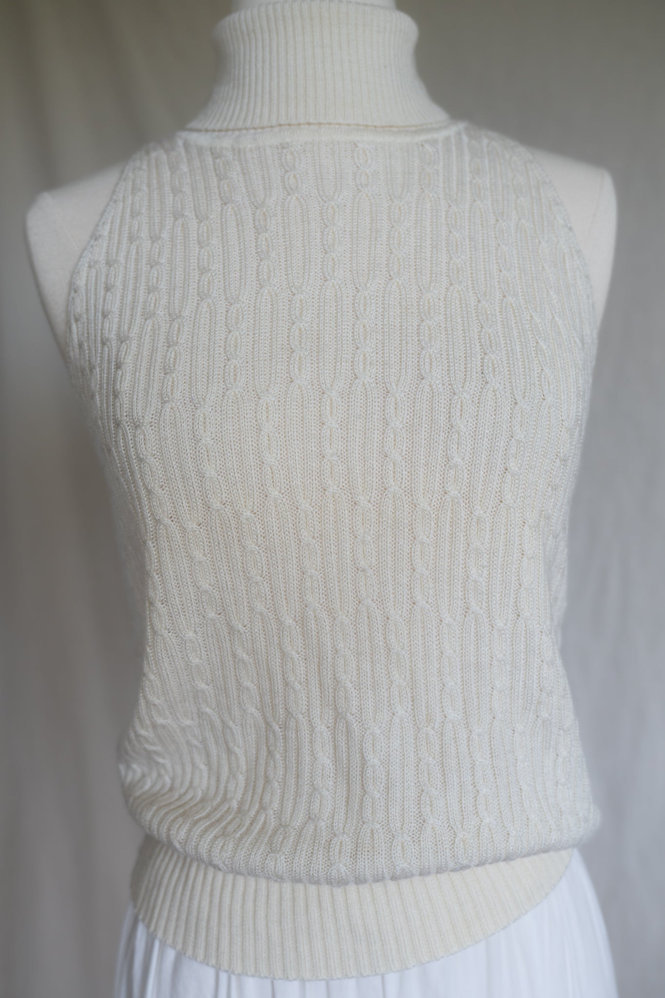 Wool Cableknit Turtleneck