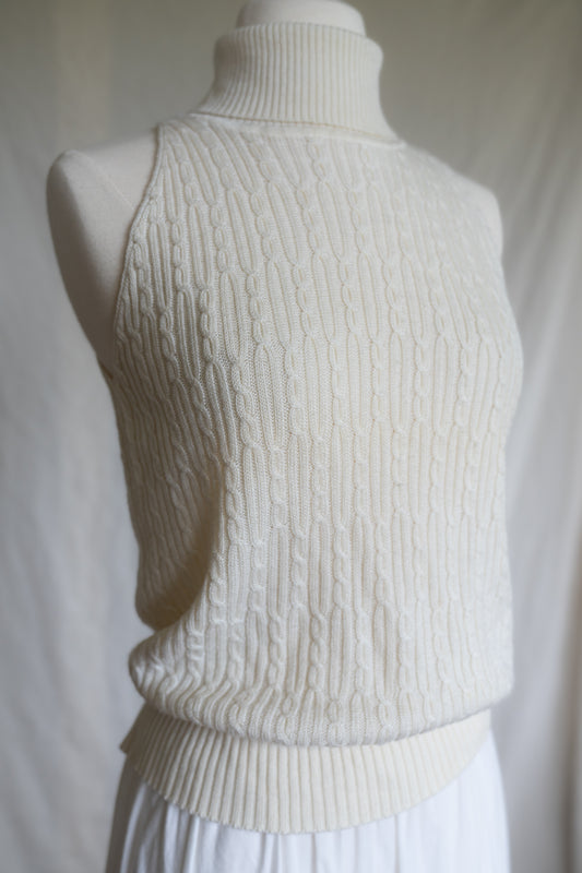 Wool Cableknit Turtleneck