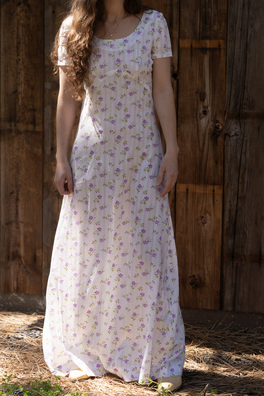 Floral Cotton Blend Dress