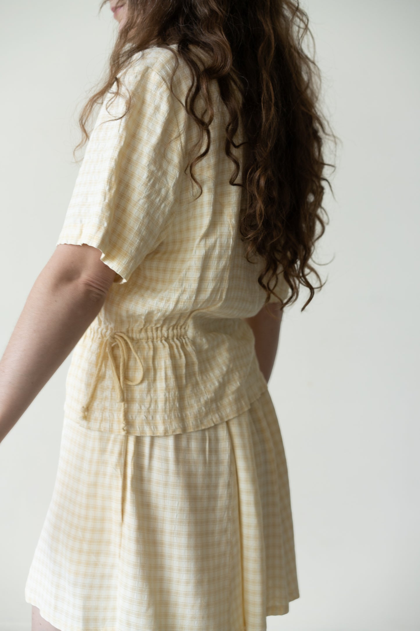 Gingham Skirt Set