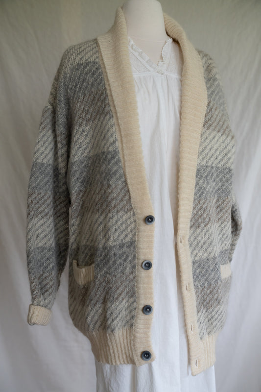 Wool Grandpa Cardigan