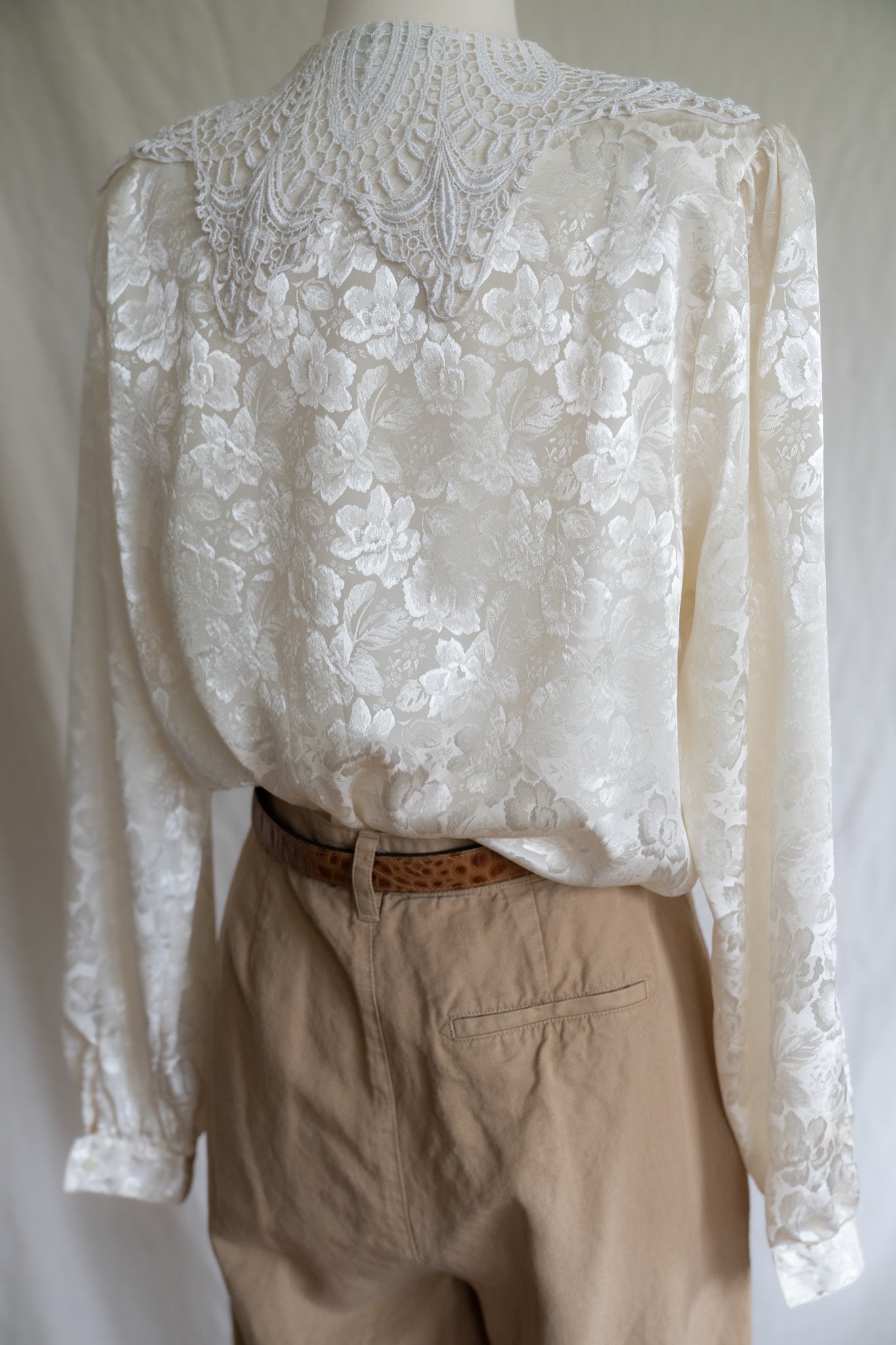 Cream Collared Blouse