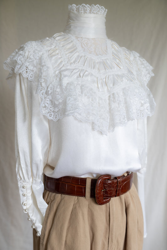 Gunne Sax Ruffle Blouse