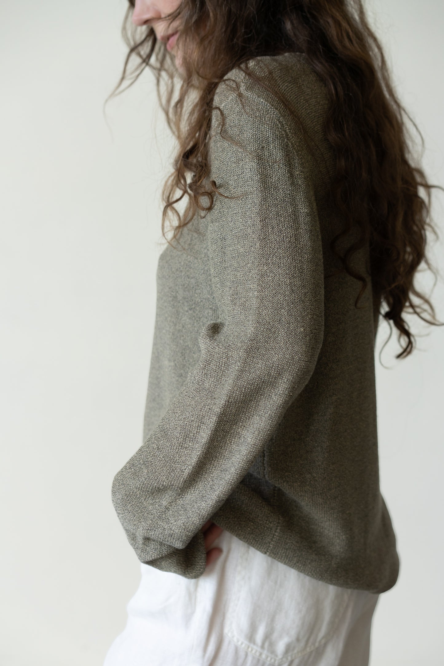DKNY Linen Blend Pullover