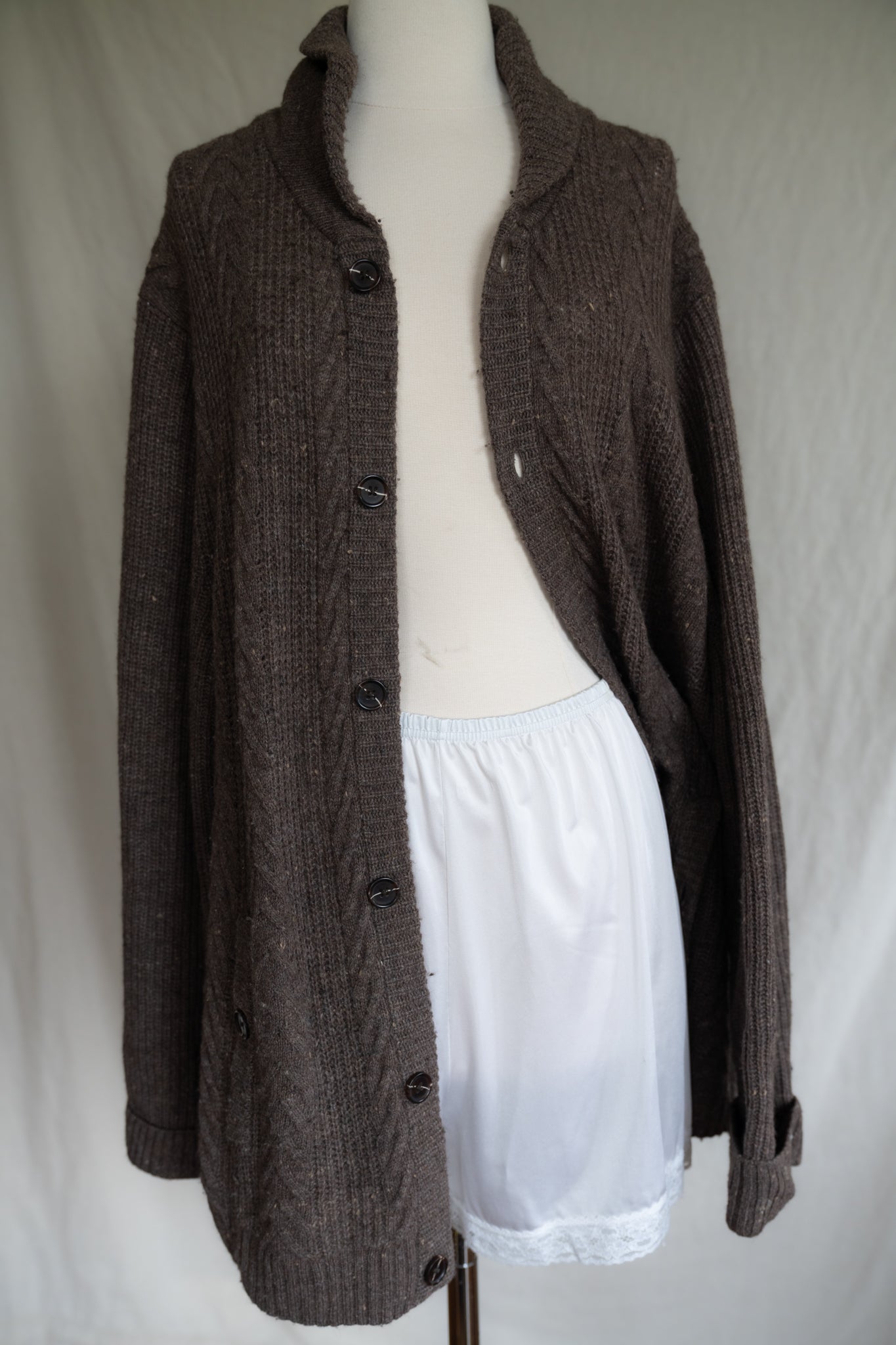 Chocolate Wool Cardigan