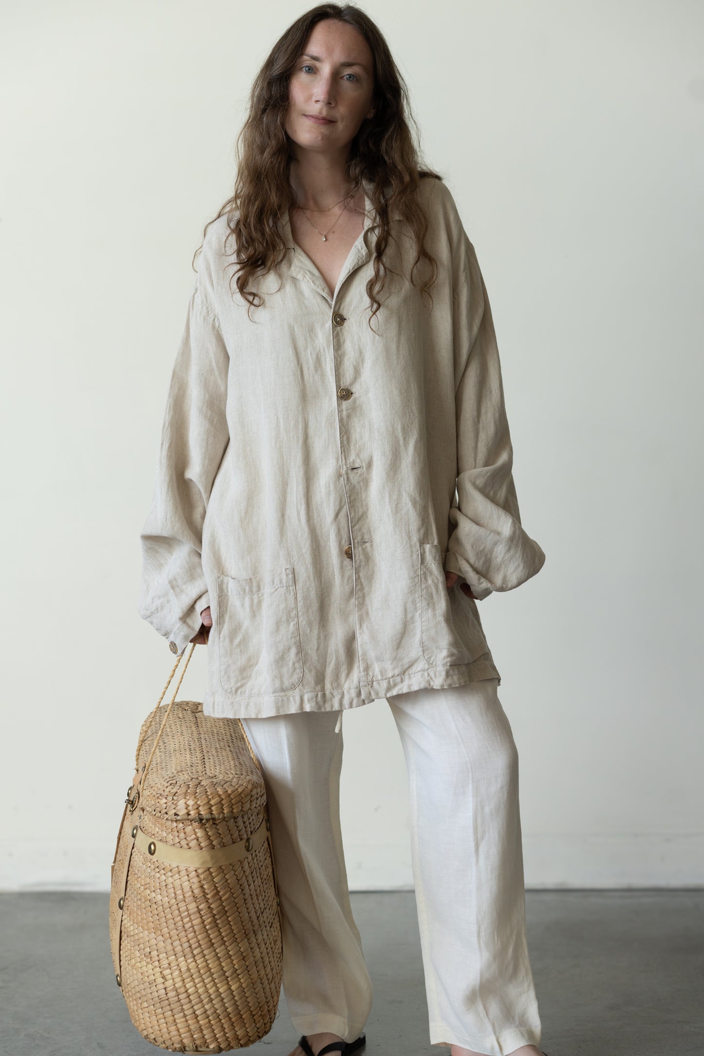 Linen Chore Jacket