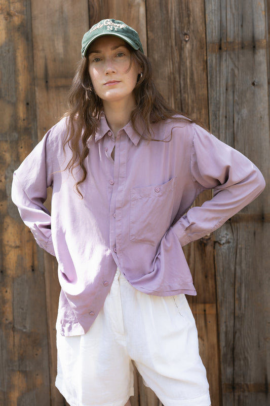 Silk Button Down