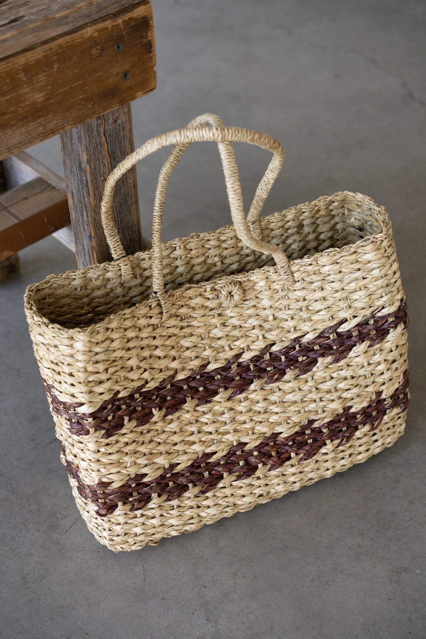 Structured Woven Tote