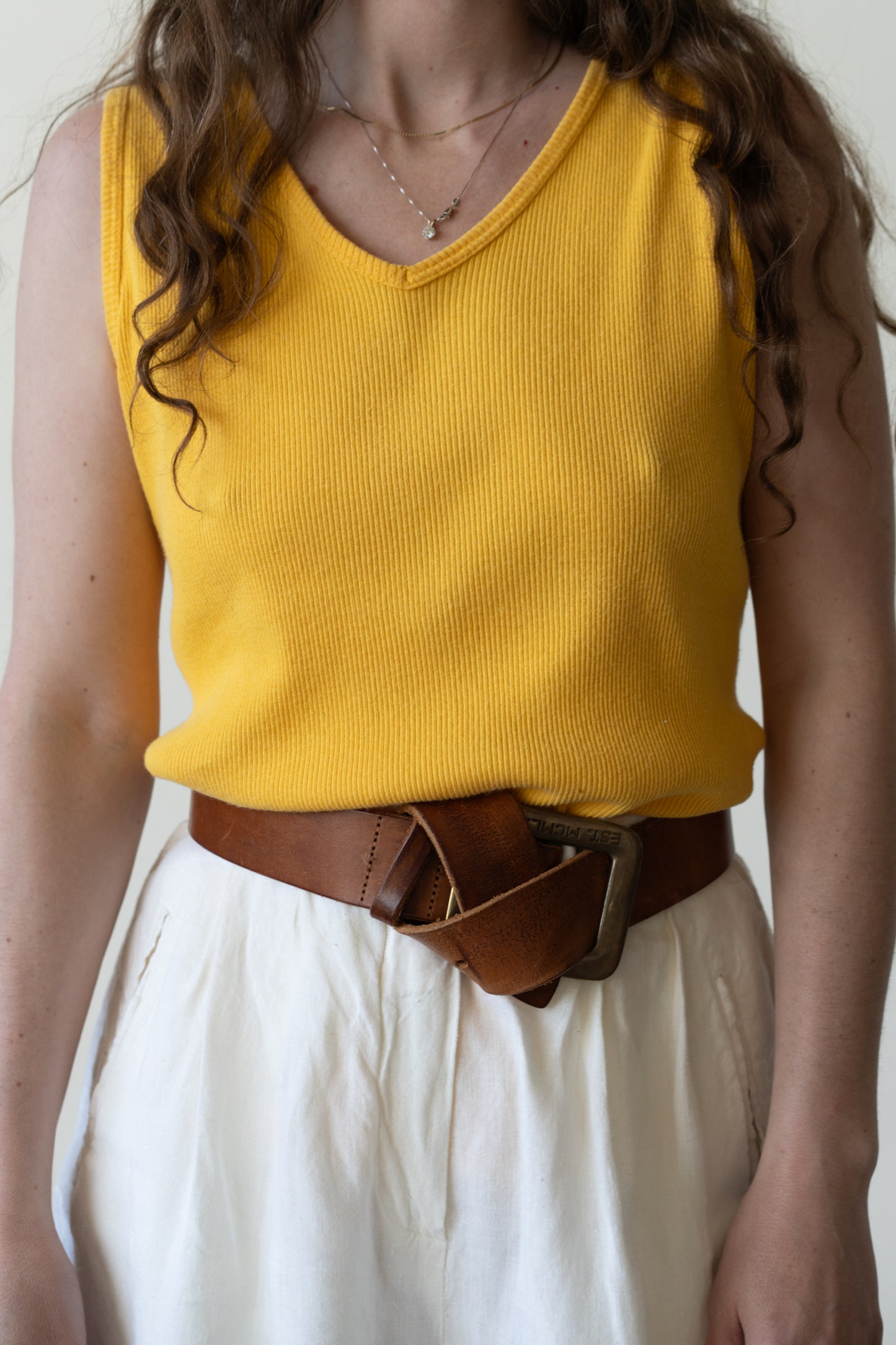 DKNY Cotton V-Neck Tank
