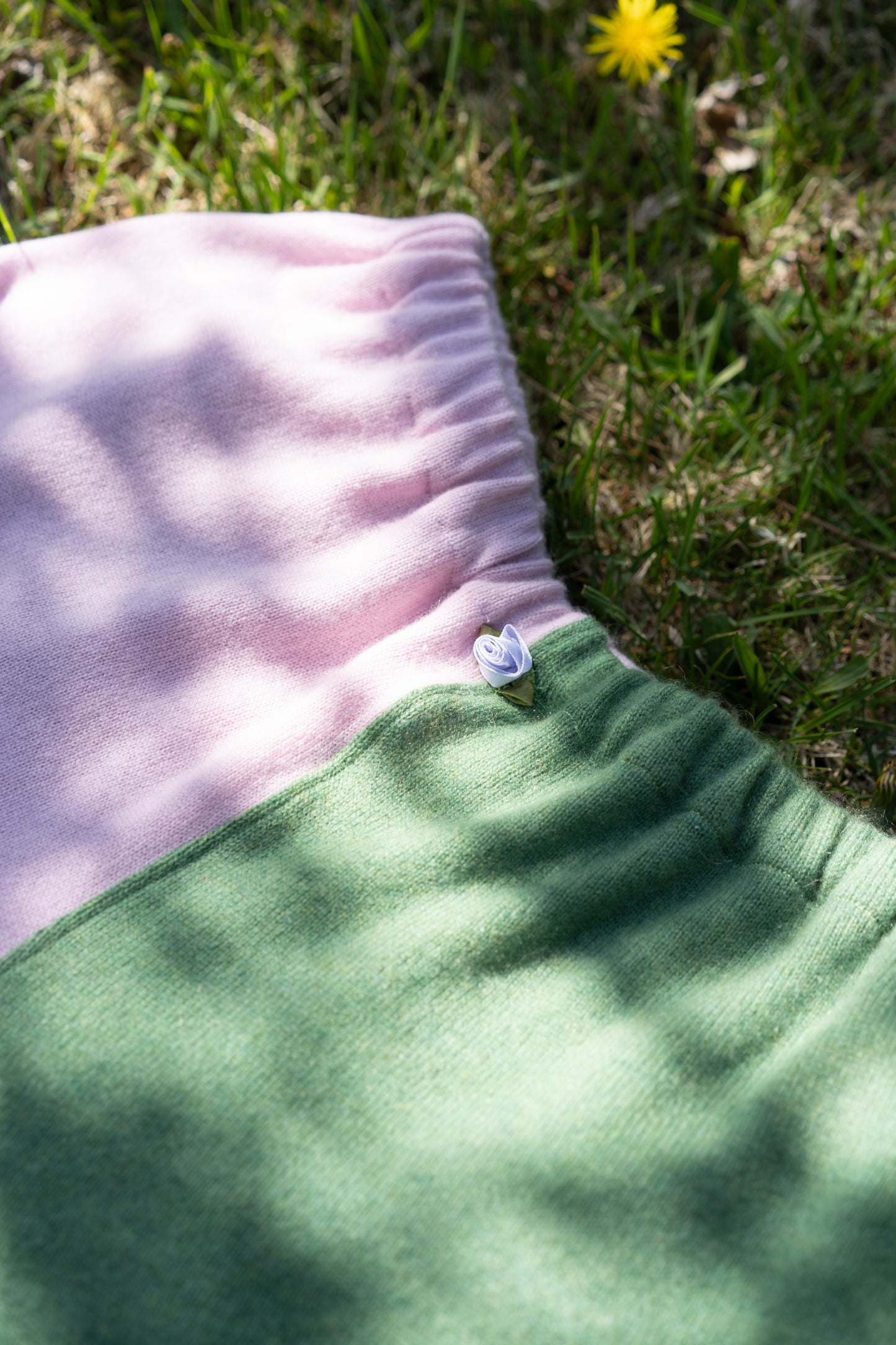 Moss & Lilac Cashmere Shorts