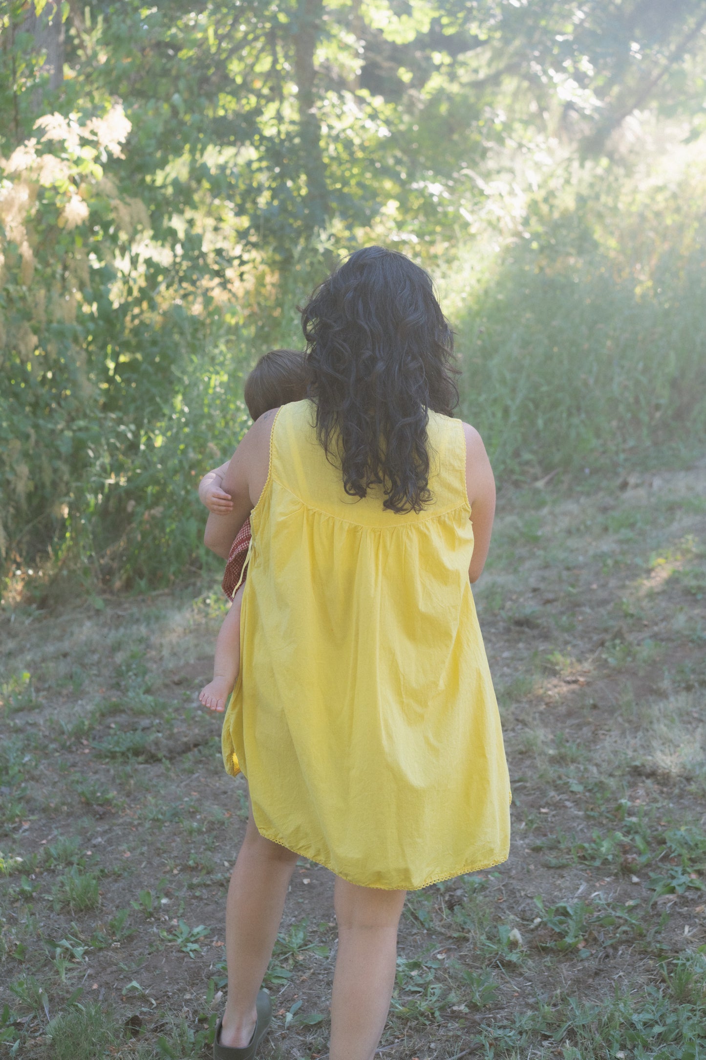 Botanically Dyed Cotton Embroidered Dress