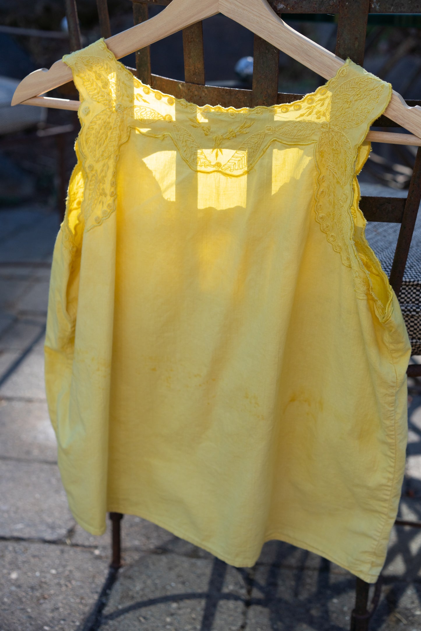 Botanically Dyed Cotton Pintuck Tank
