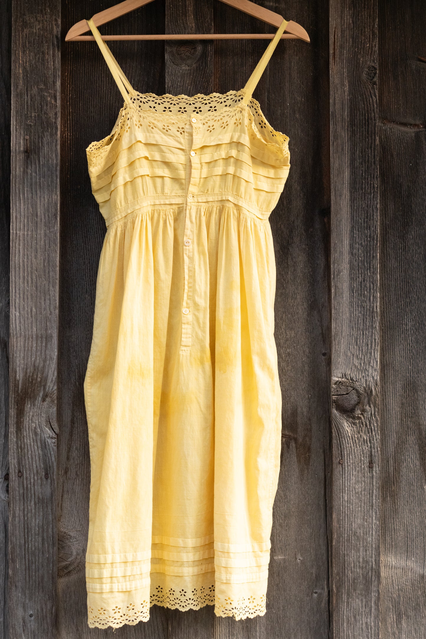 Botanically Dyed Antique Cotton Dress