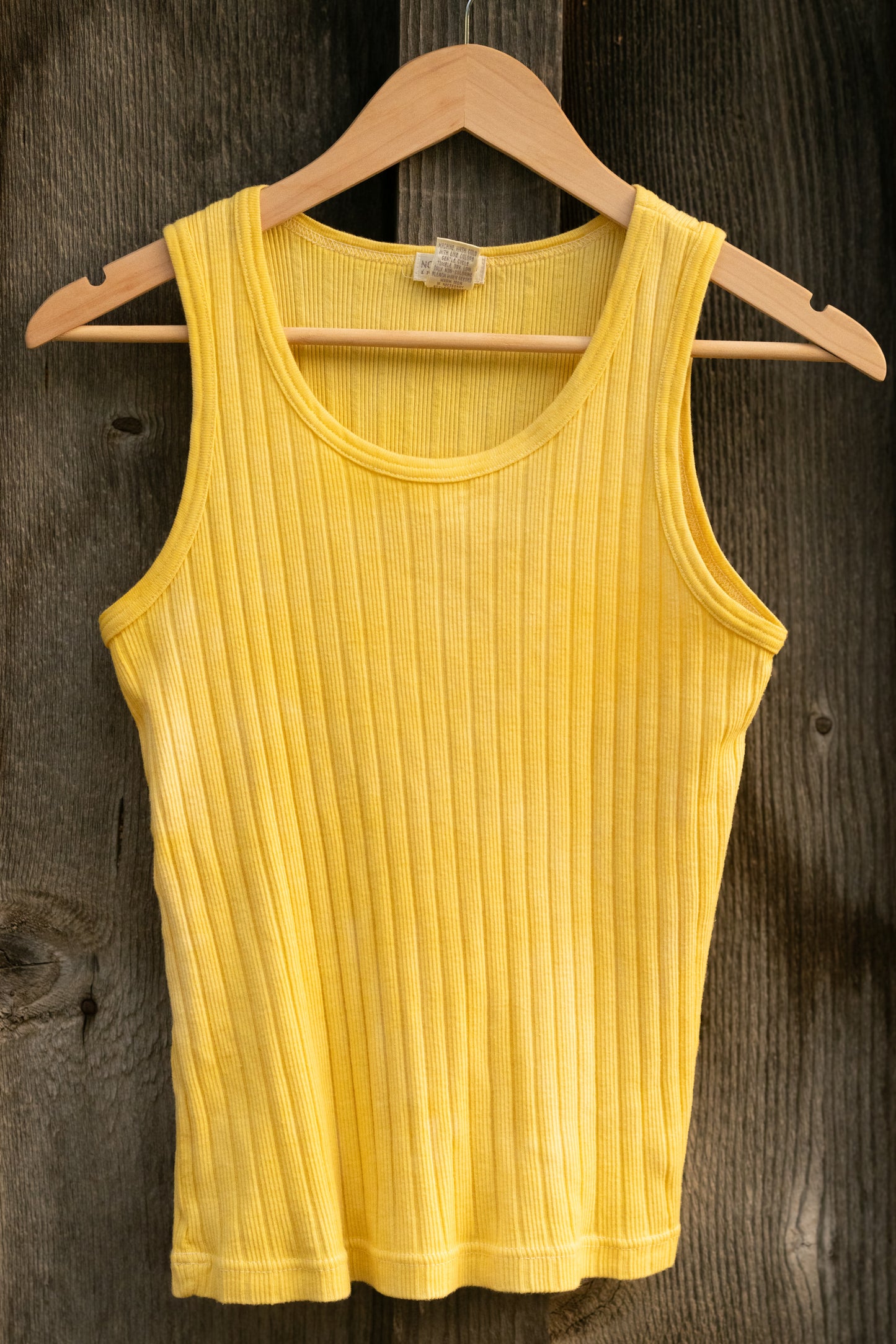 Botanically Dyed Vintage Nordstrom Cotton Ribbed Tank