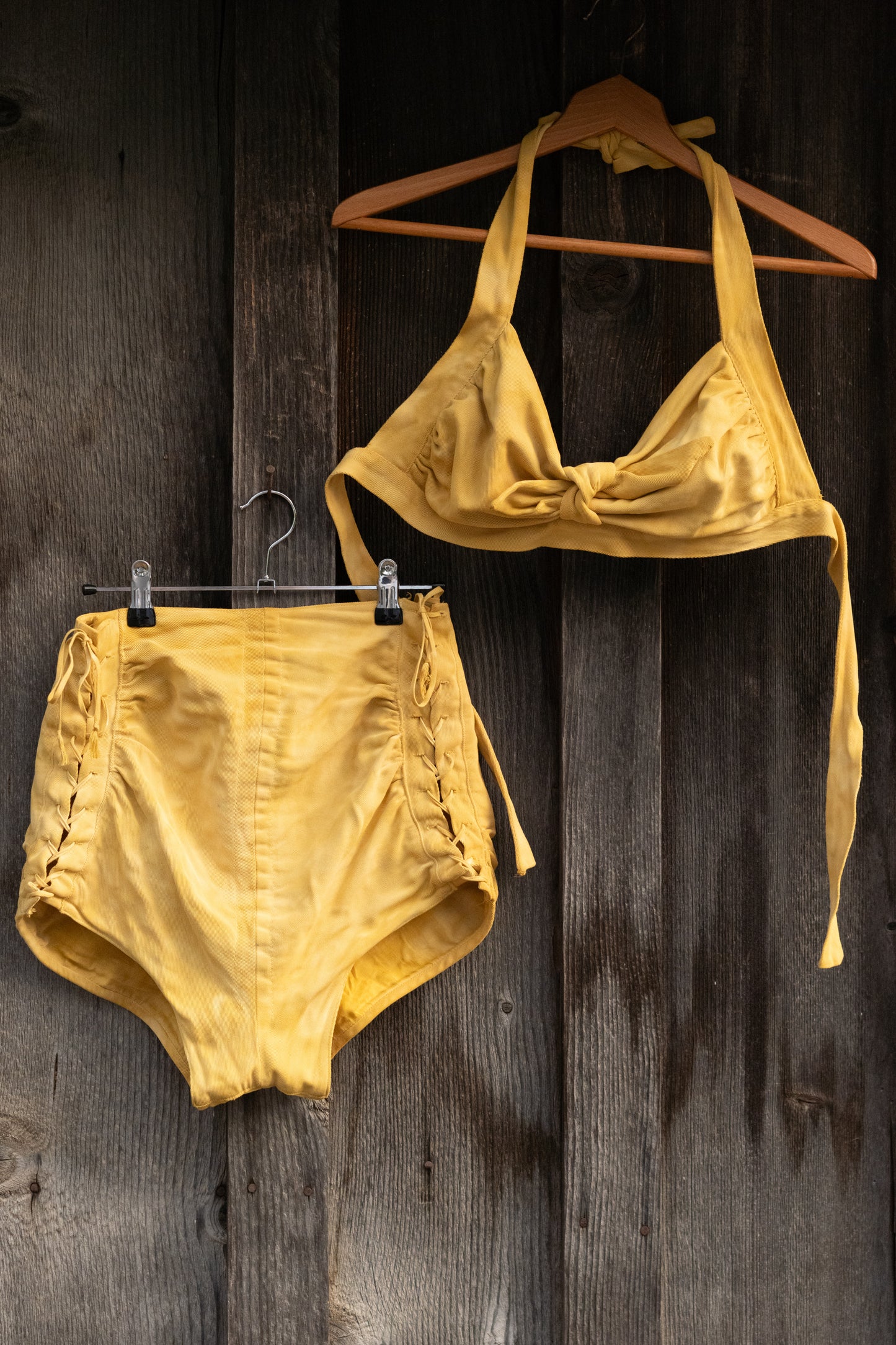 Botanically Dyed Vintage Cotton Swimsuit