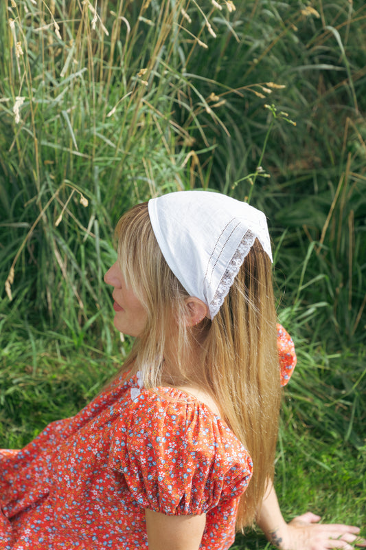 Heirloom Tie Head Scarf