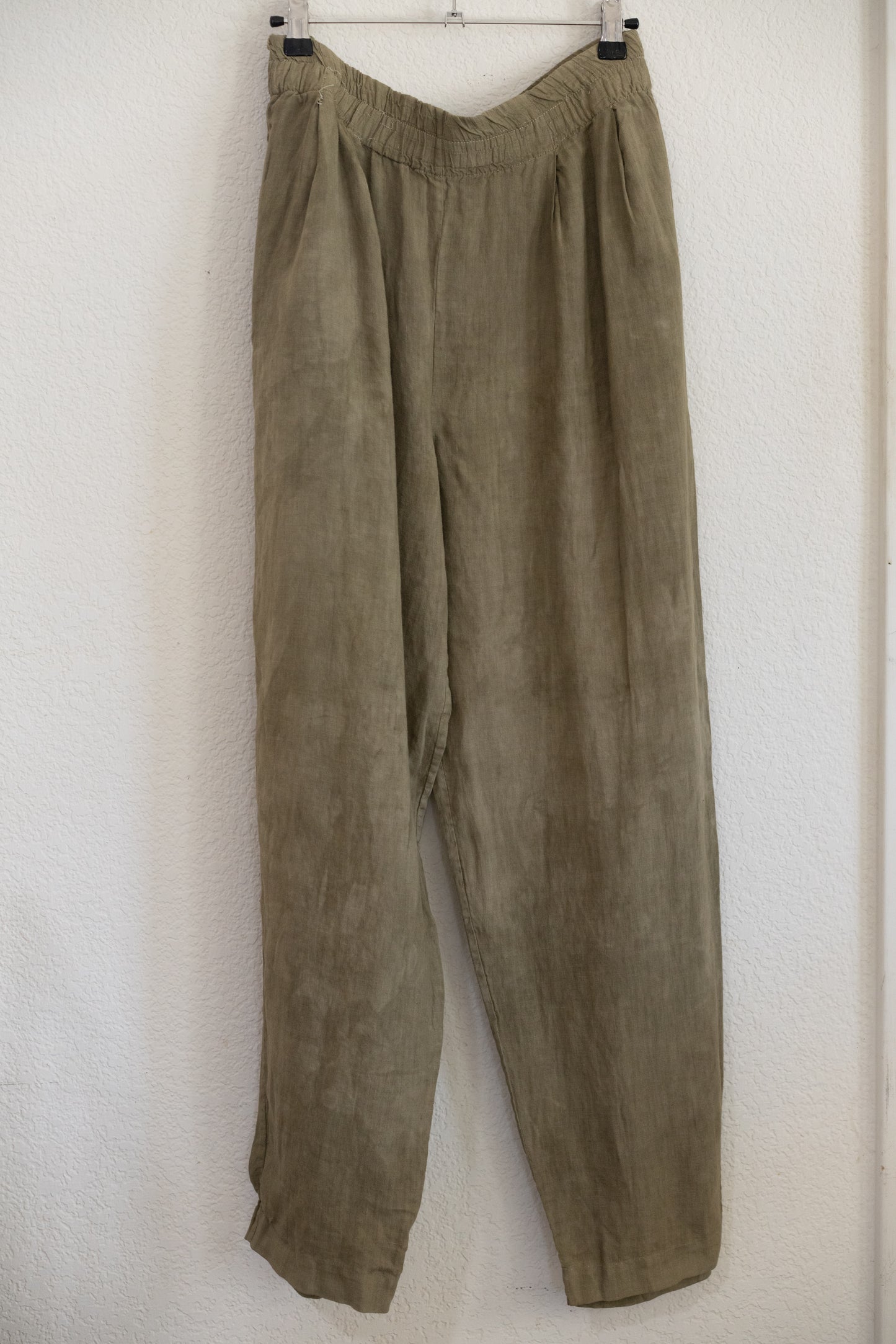 Botanically Dyed DKNY Linen Pull-On Pants