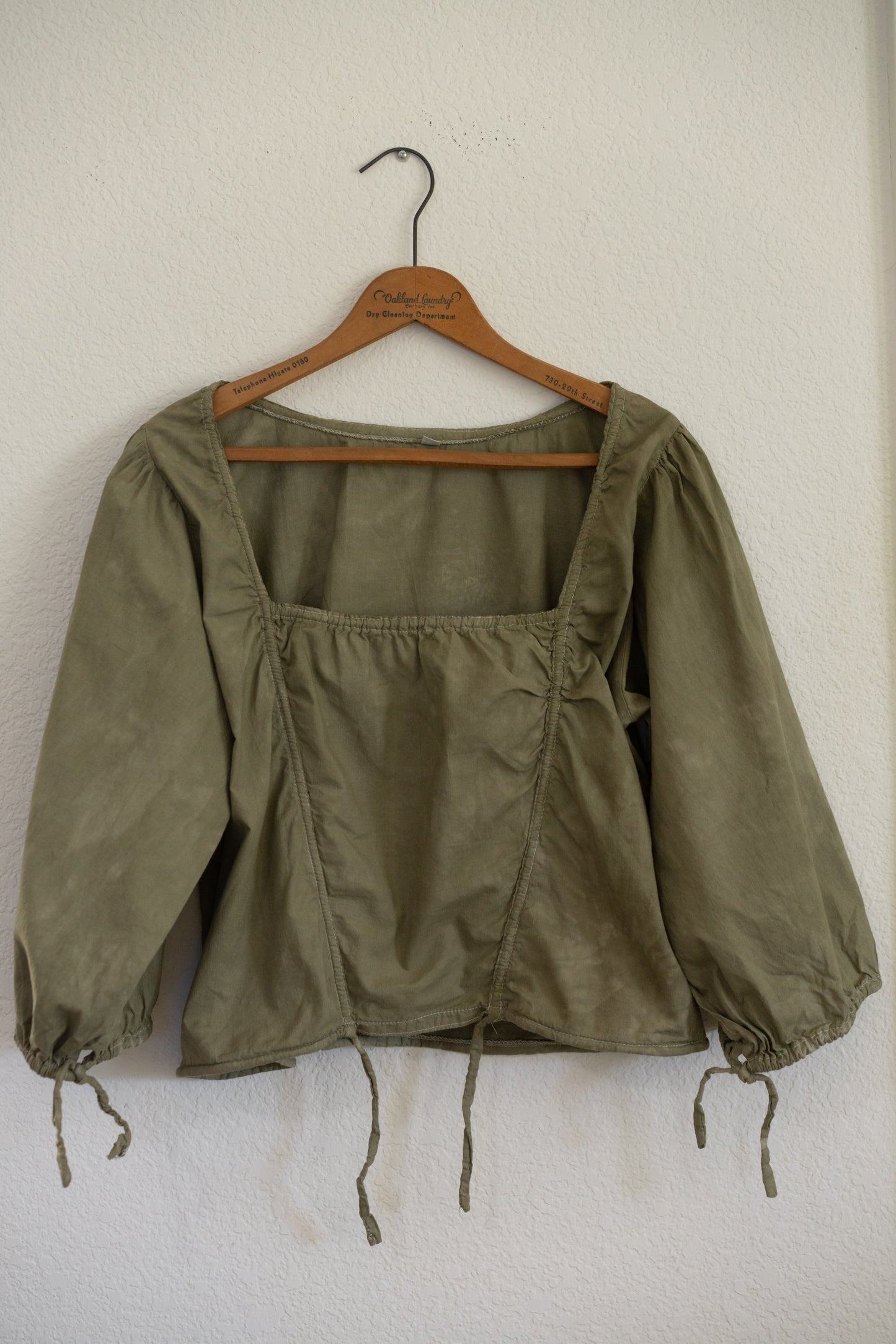 Botanically Dyed Cotton Corset Blouse