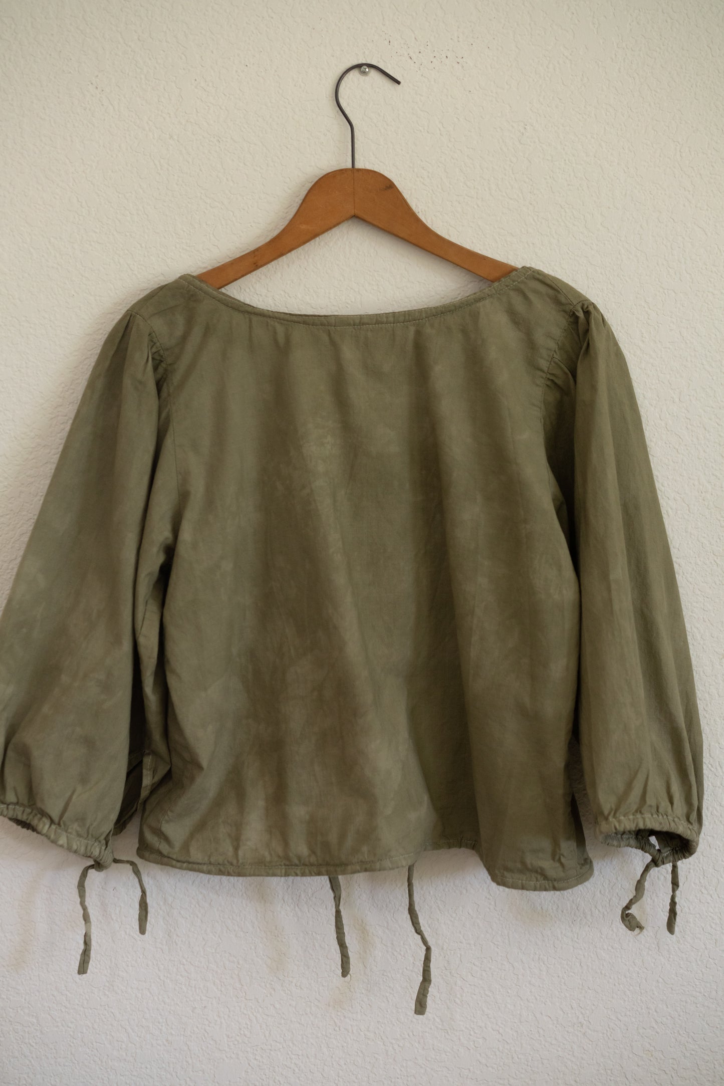 Botanically Dyed Cotton Corset Blouse