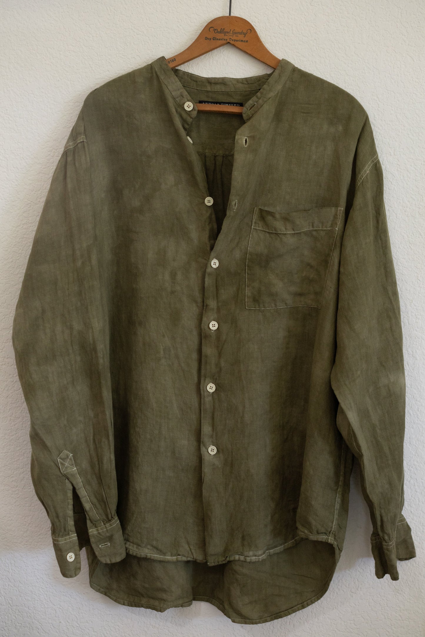Botanically Dyed Arnold Zimberg Linen Button-Up