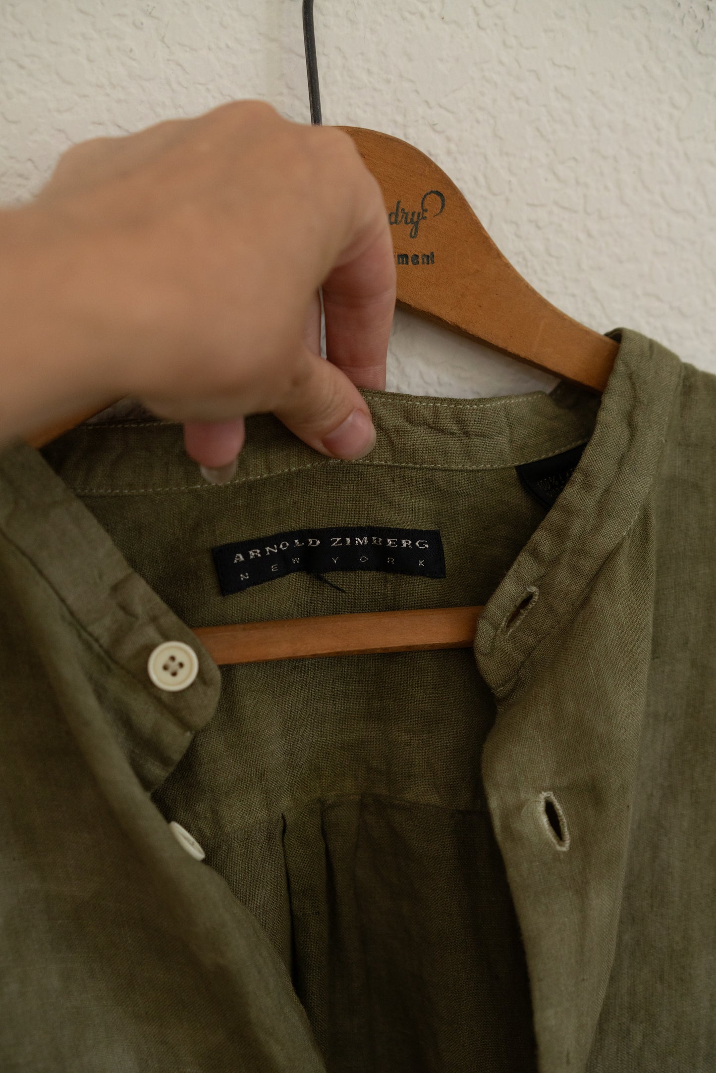 Botanically Dyed Arnold Zimberg Linen Button-Up