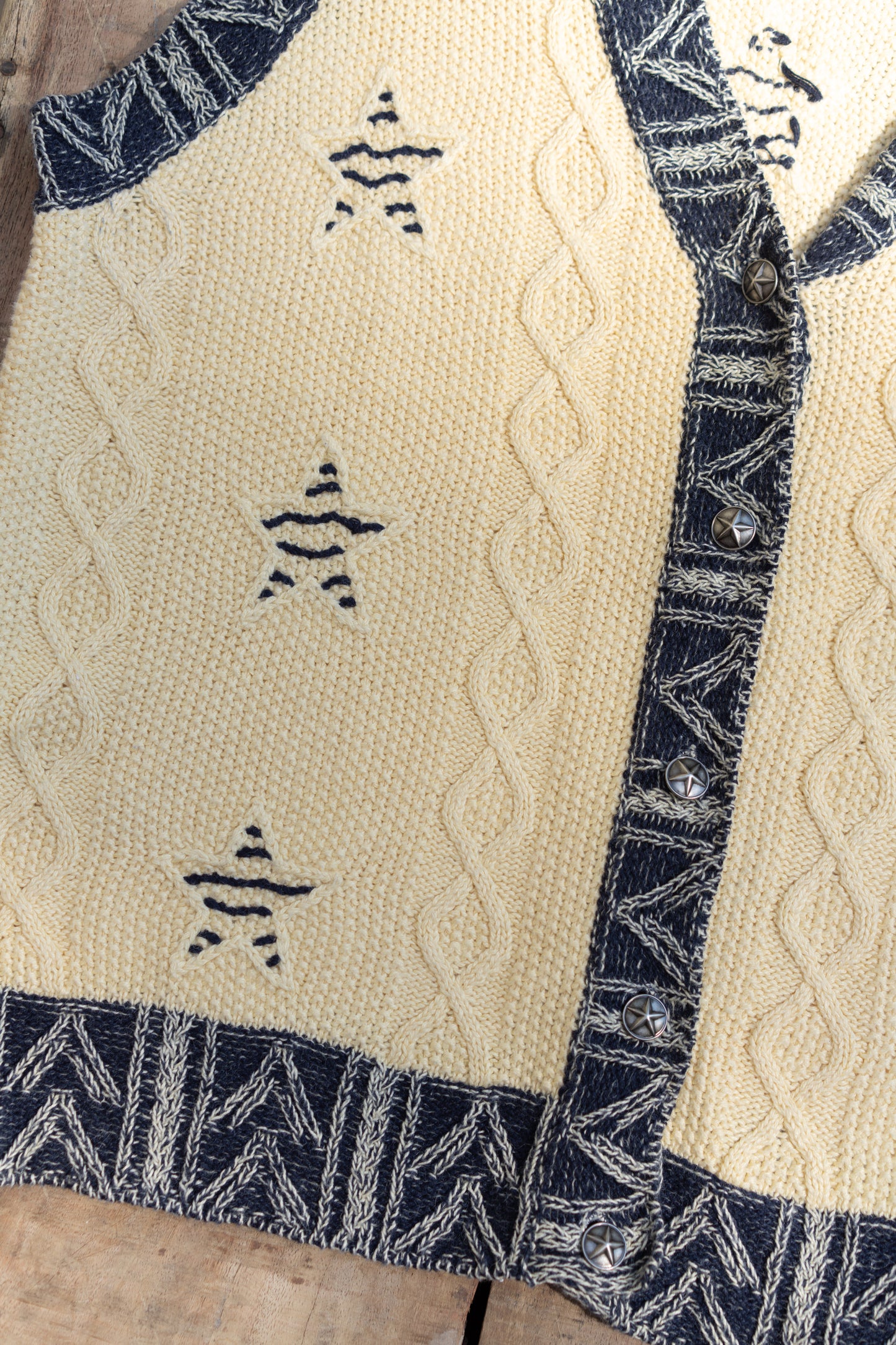 Hand Embroidered Western Knit Vest