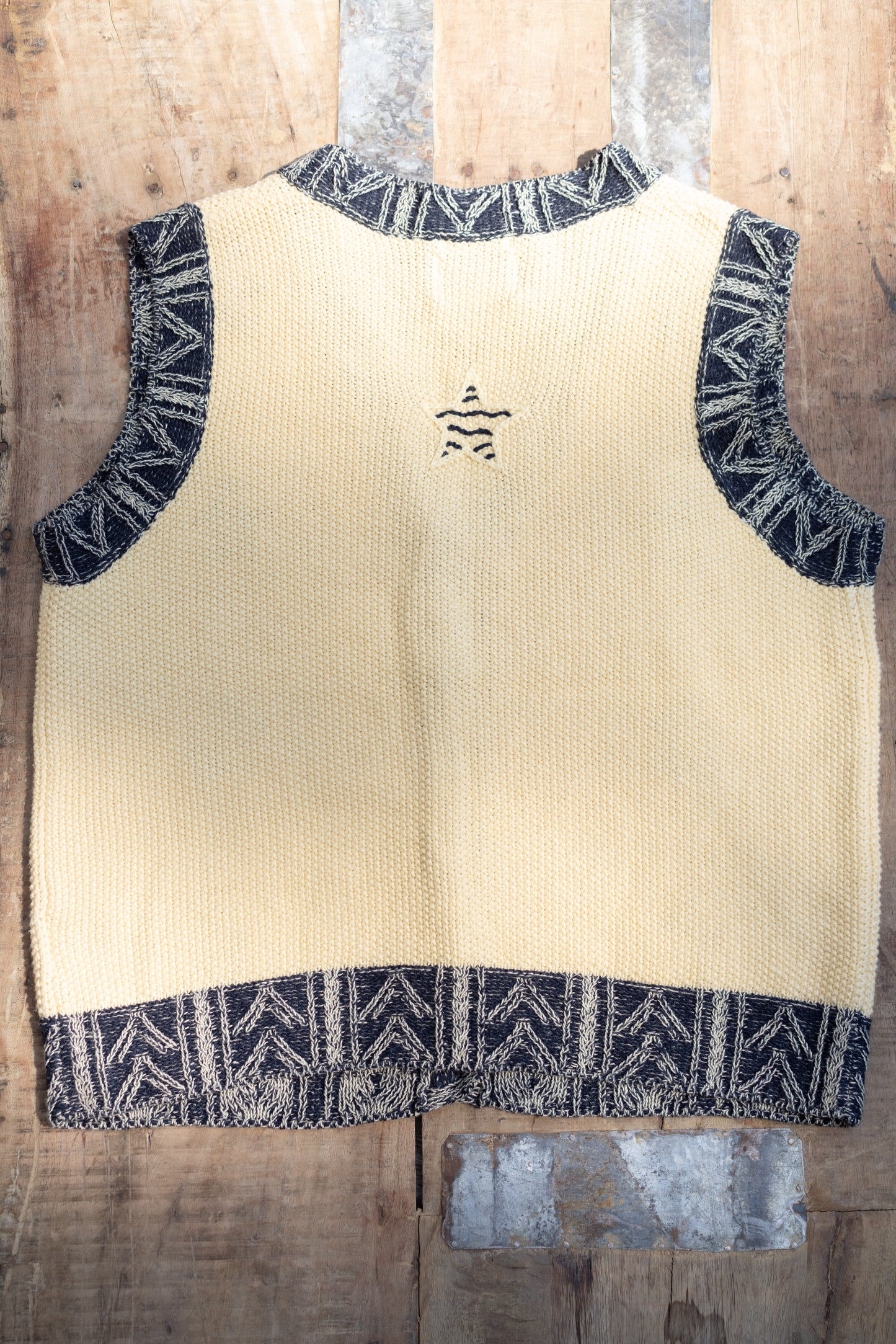 Hand Embroidered Western Knit Vest
