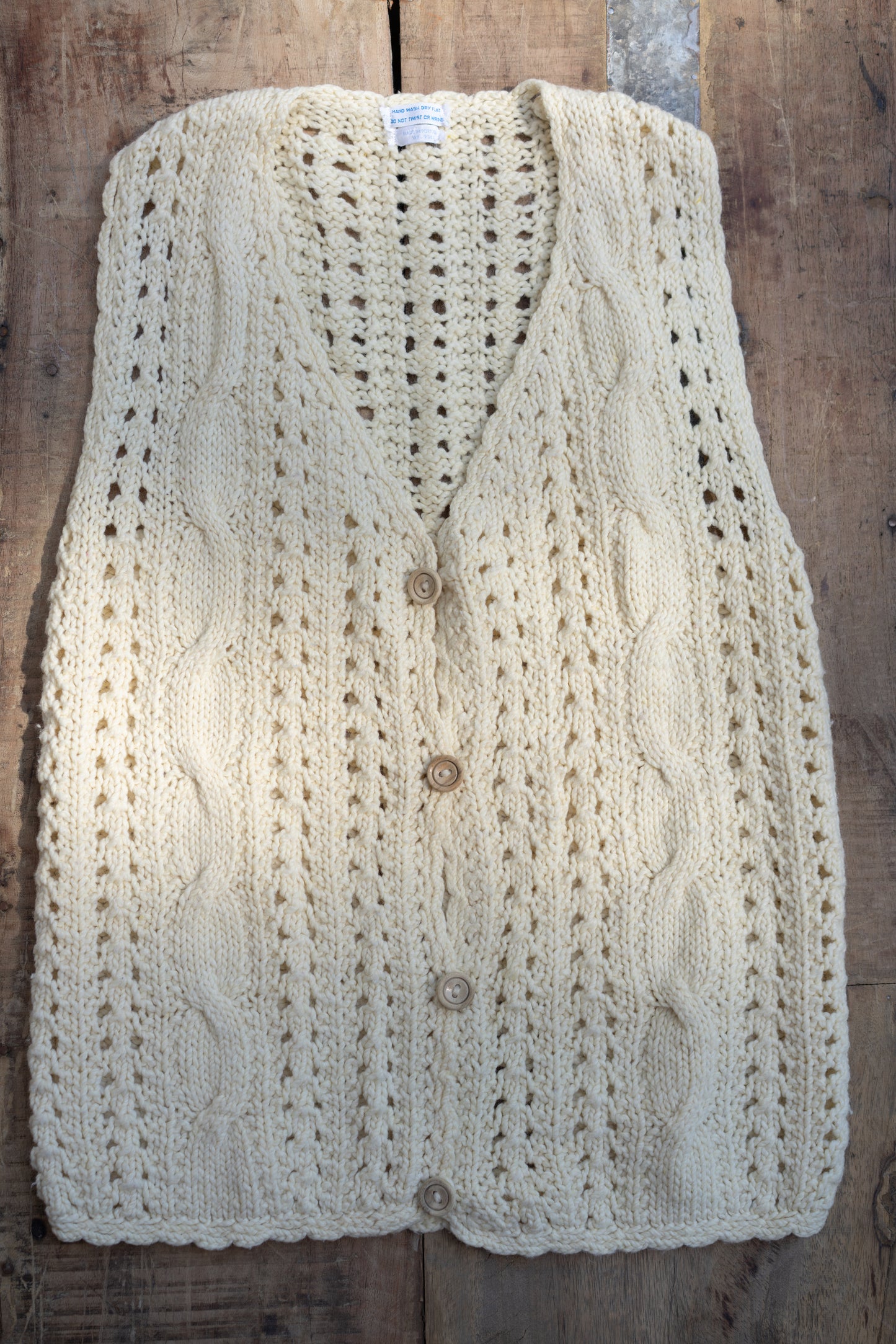 Cable Knit Vest