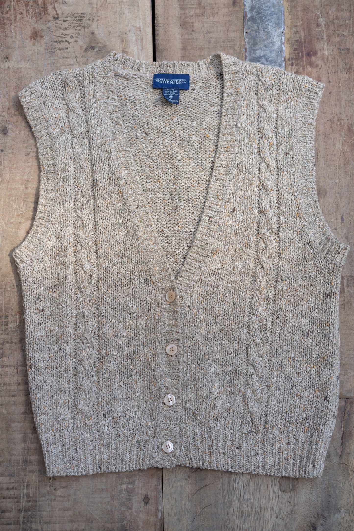 Silk Wool Knit Vest