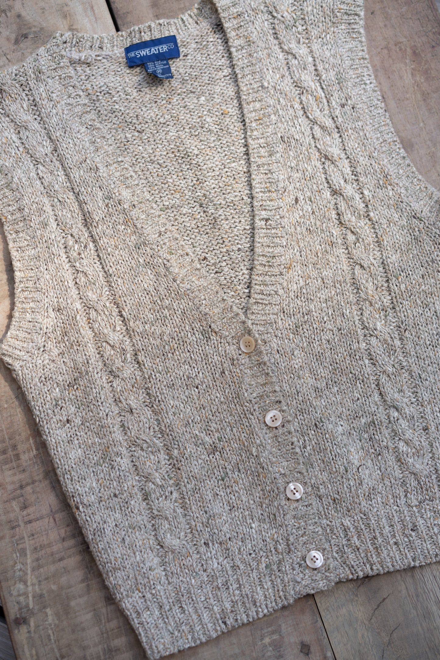 Silk Wool Knit Vest