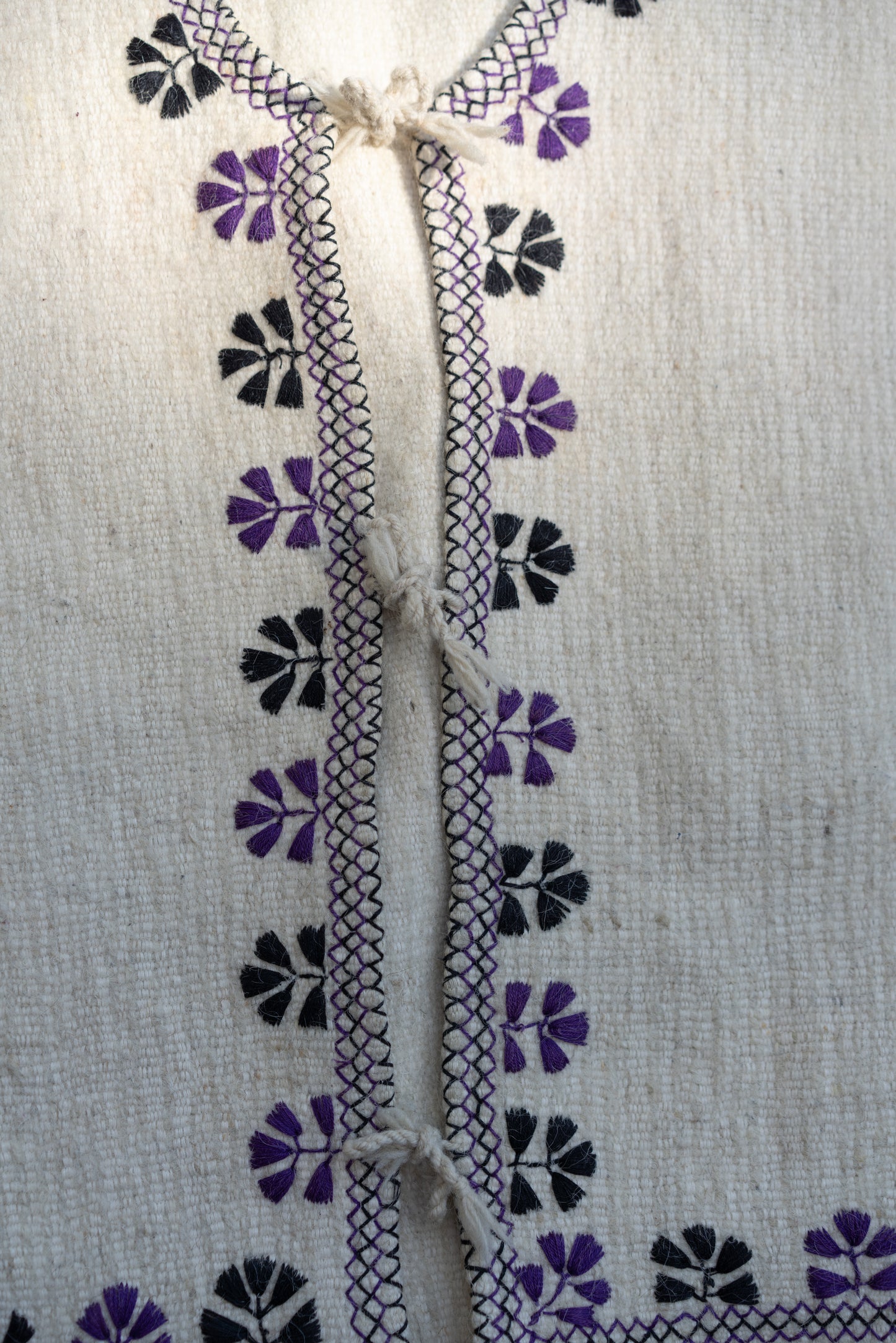 Embroidered Wool Vest