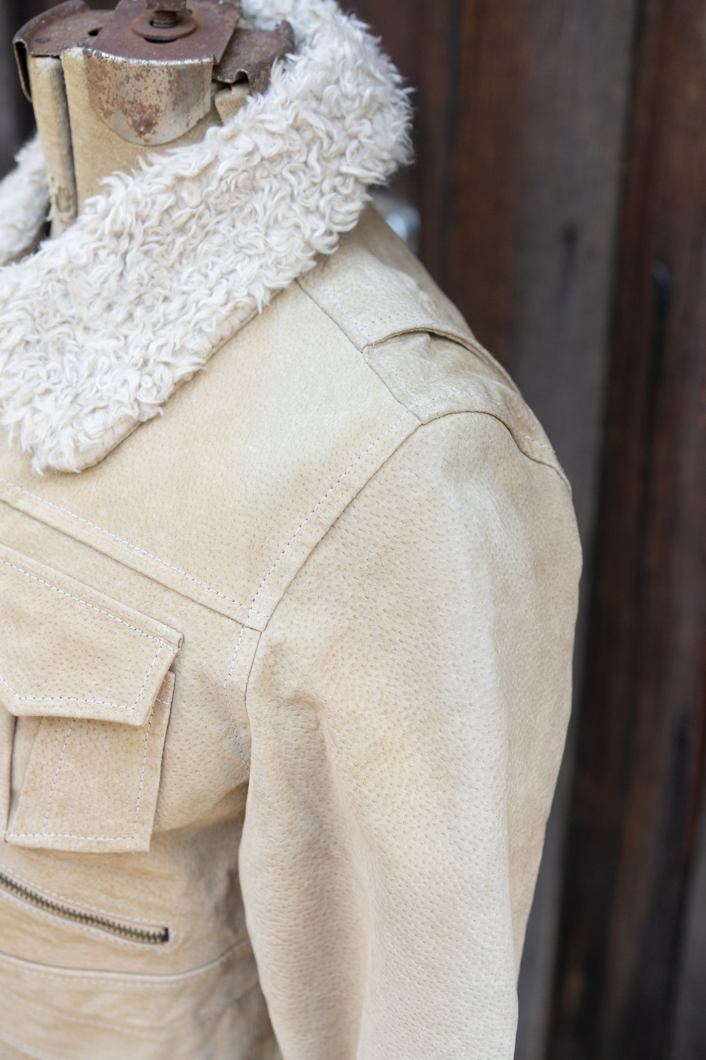 Jou Jou Cropped Suede Jacket