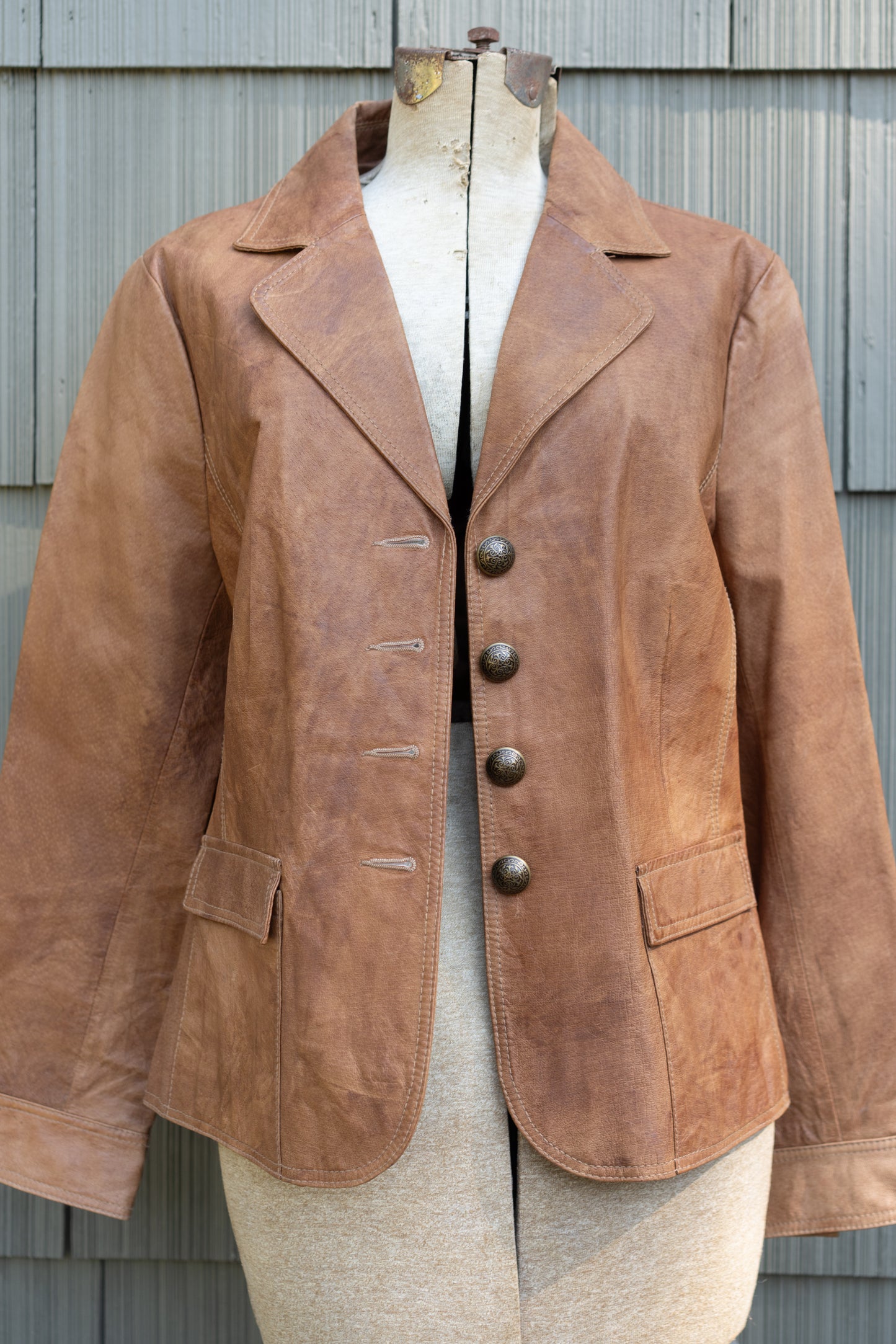 Cognac Leather Jacket
