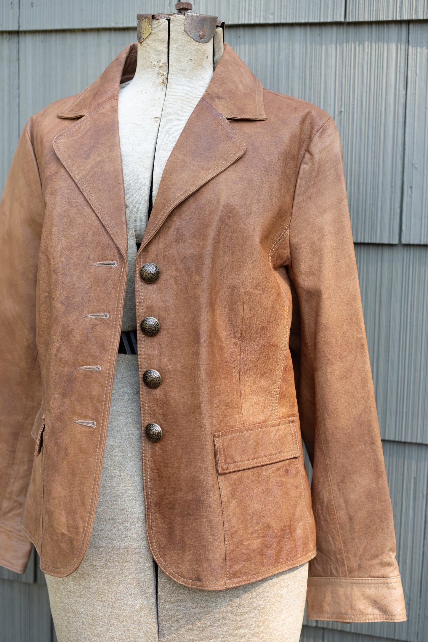 Cognac Leather Jacket