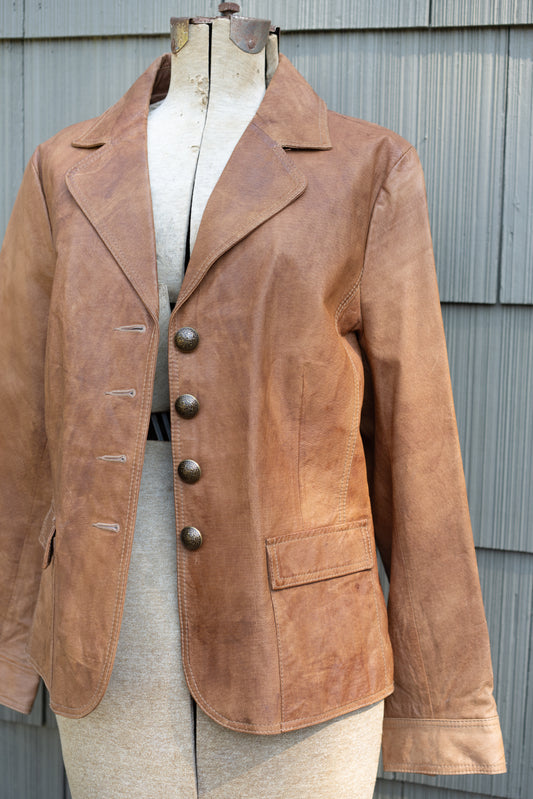 Cognac Leather Jacket