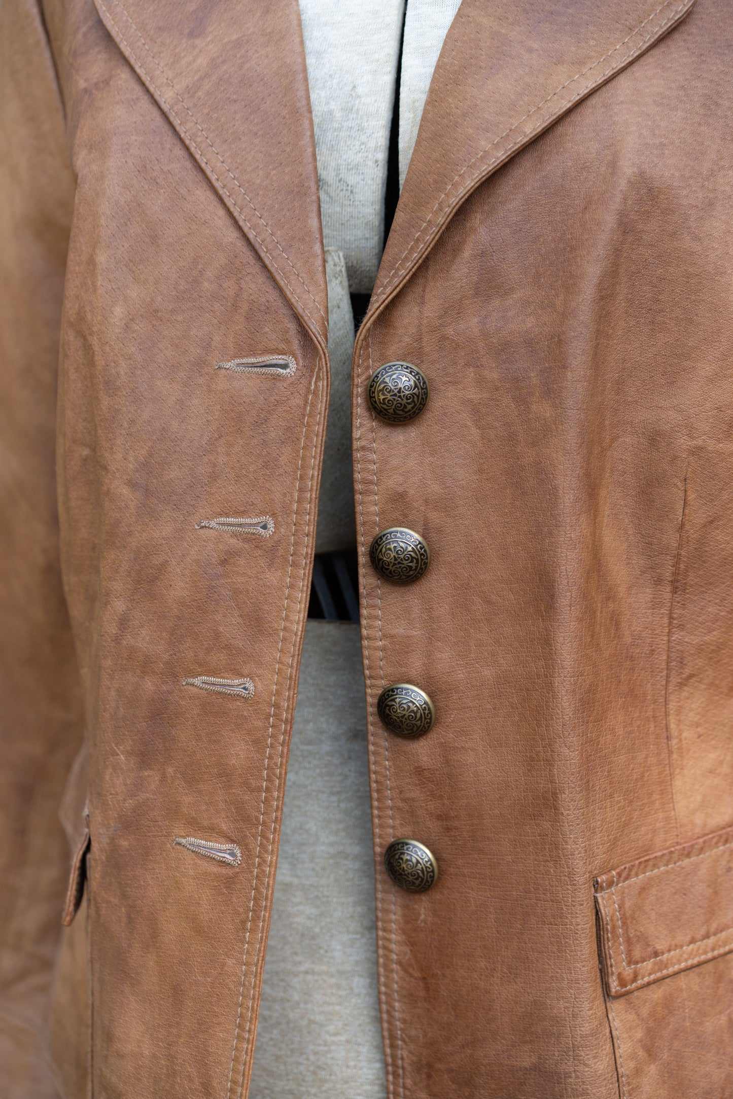 Cognac Leather Jacket