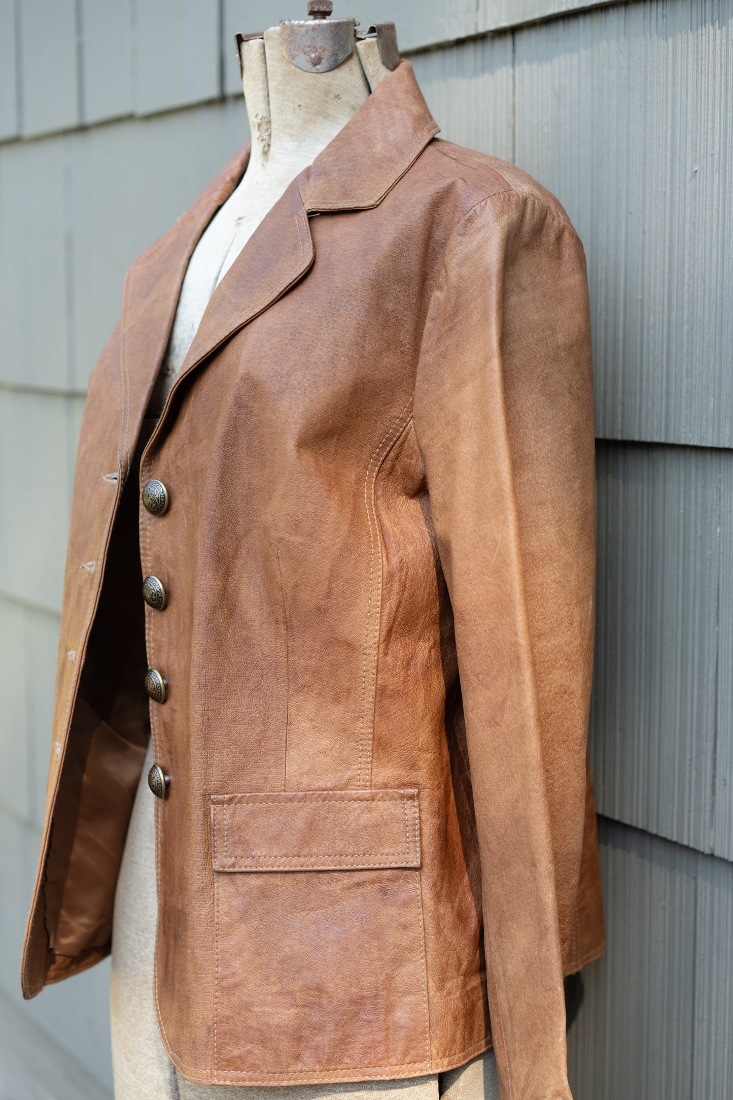 Cognac Leather Jacket