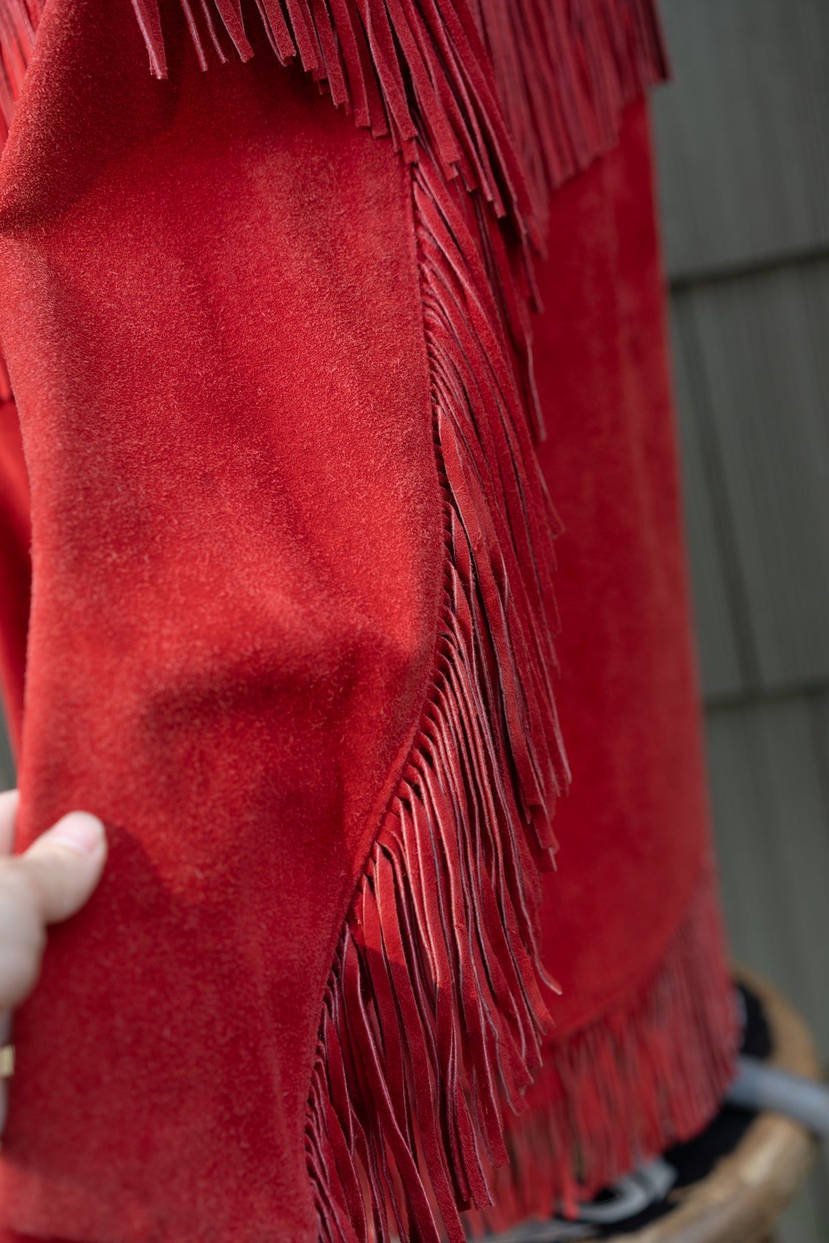 Suede Fringe Jacket