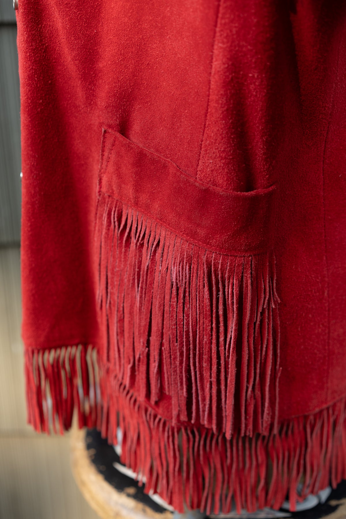 Suede Fringe Jacket