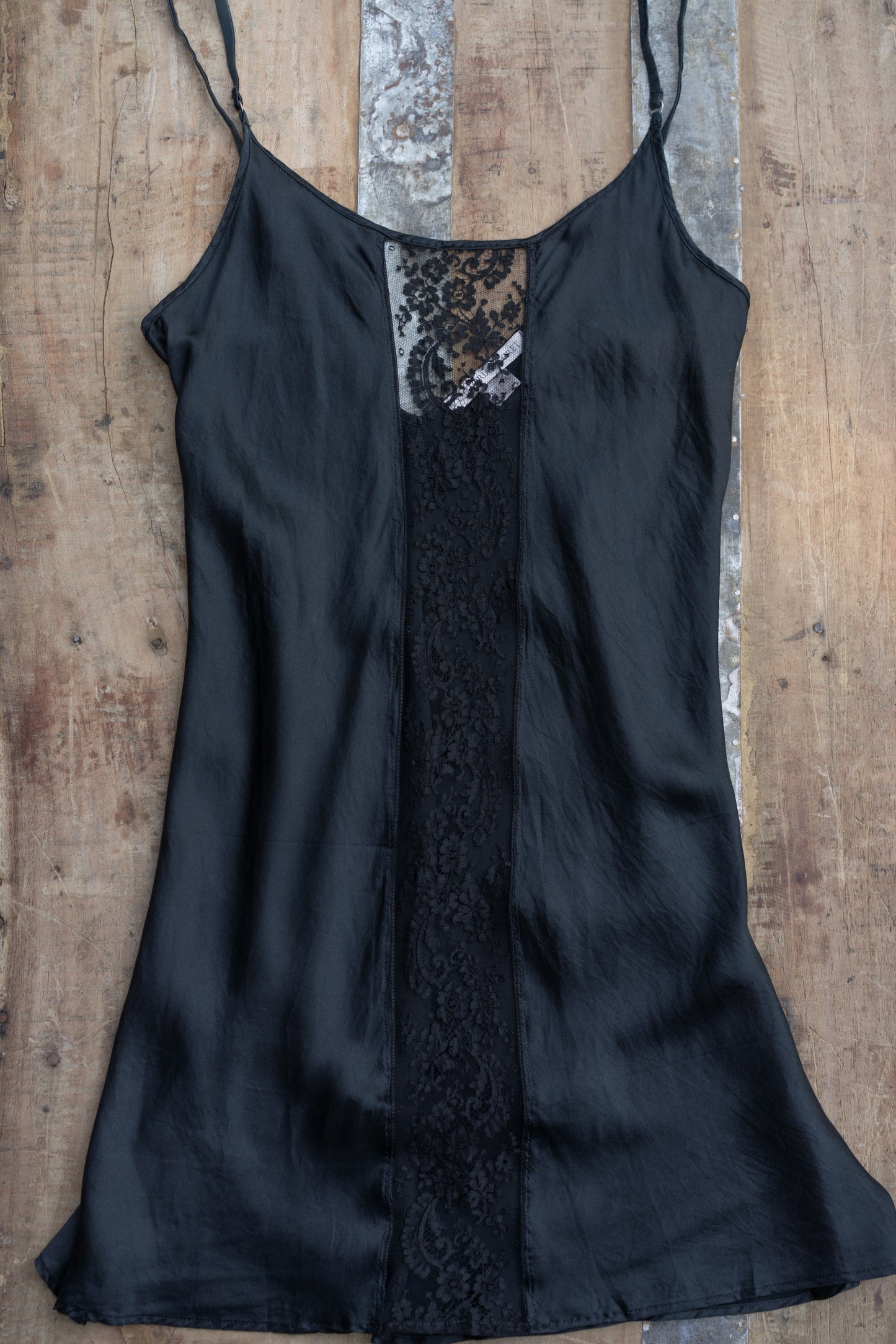 Onyx Silk Slipdress