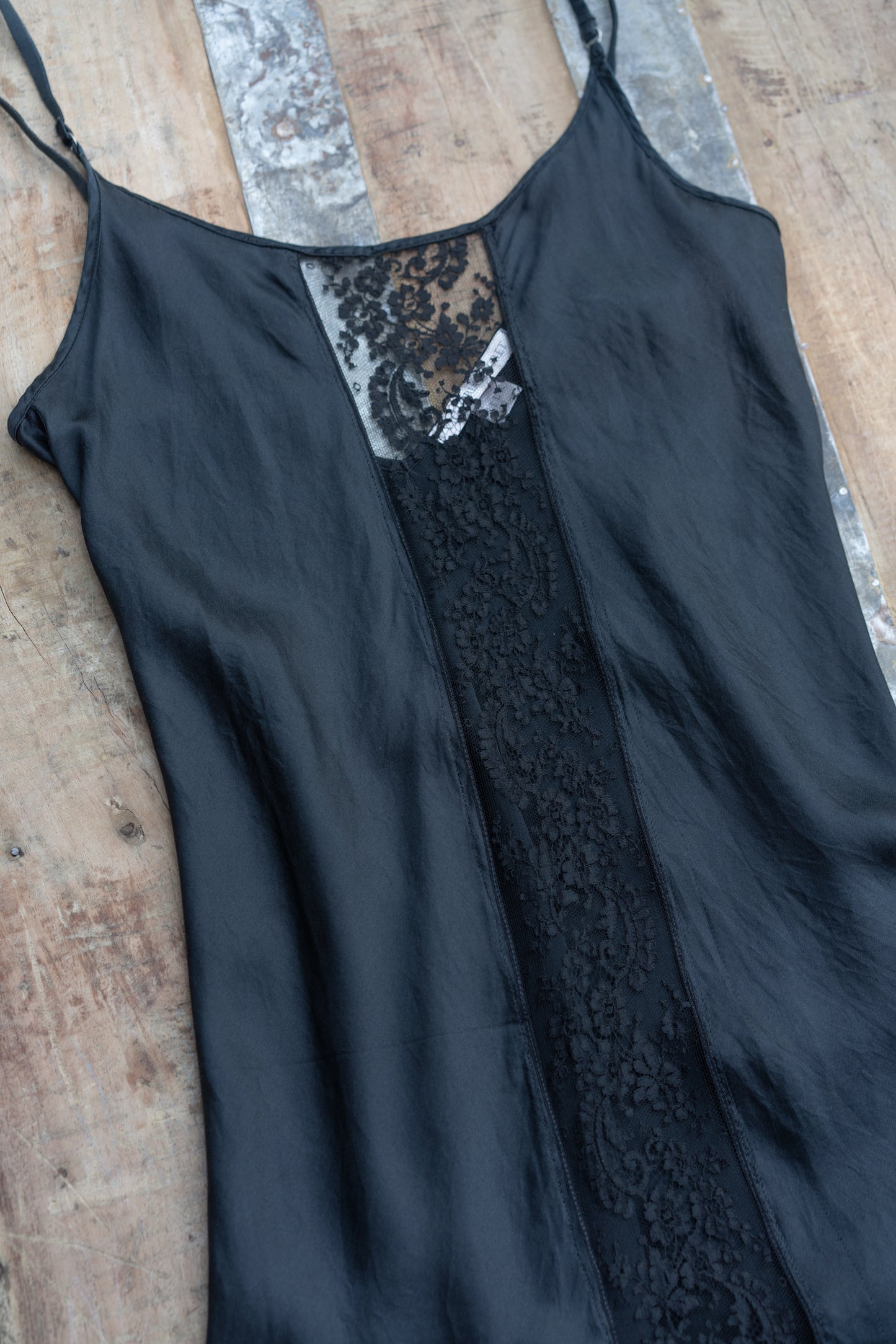Onyx Silk Slipdress
