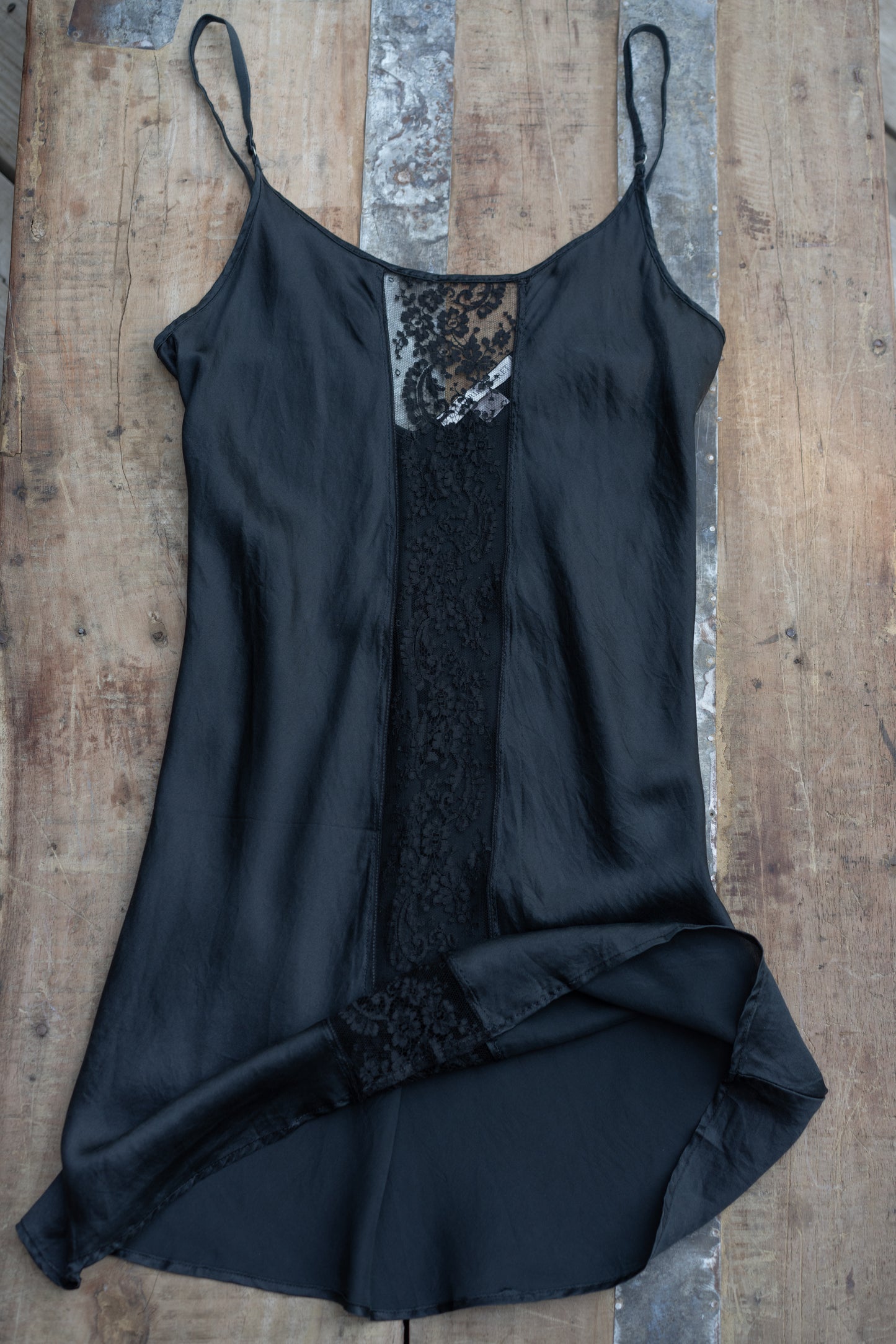 Onyx Silk Slipdress