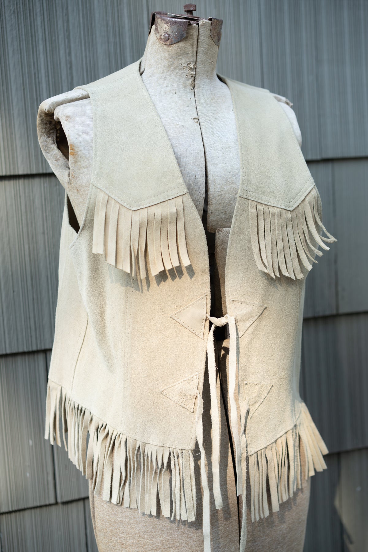 Fringe Suede Western Vest