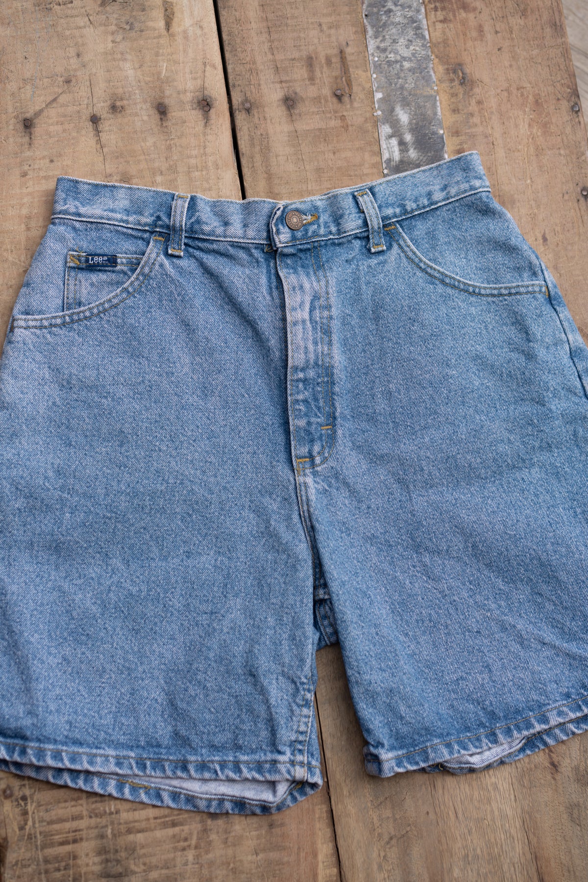 Lee High Rise Denim Shorts