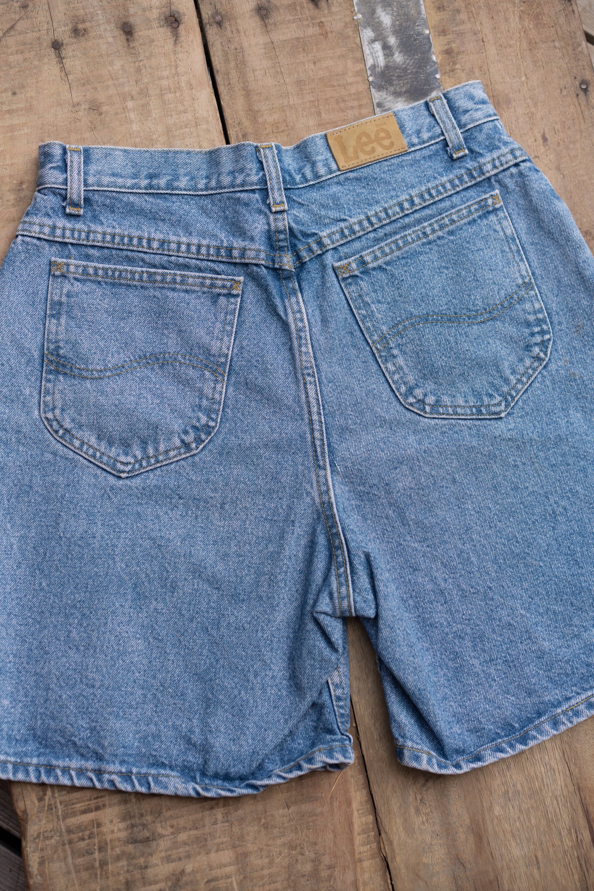 Lee High Rise Denim Shorts